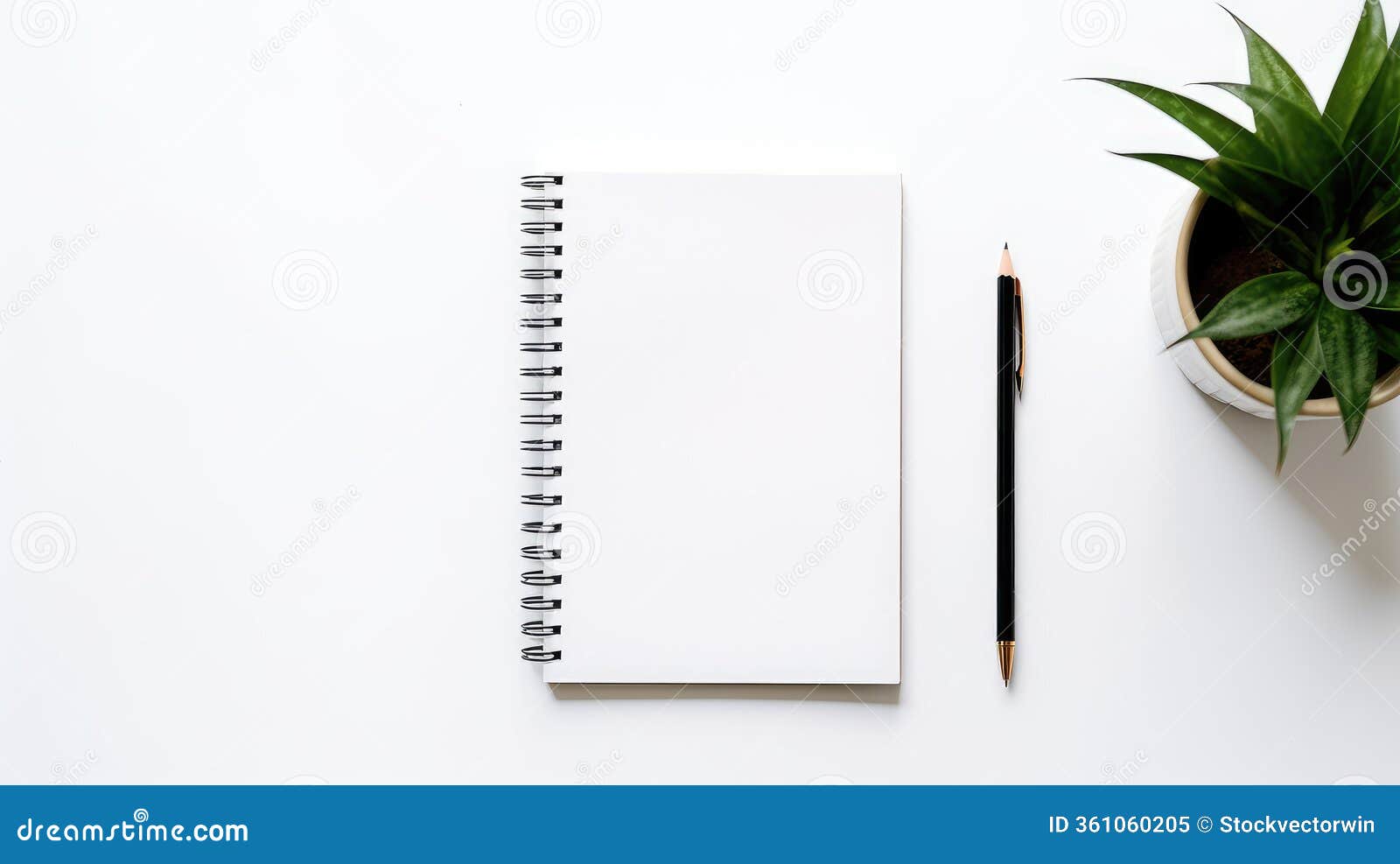 office notebook on white