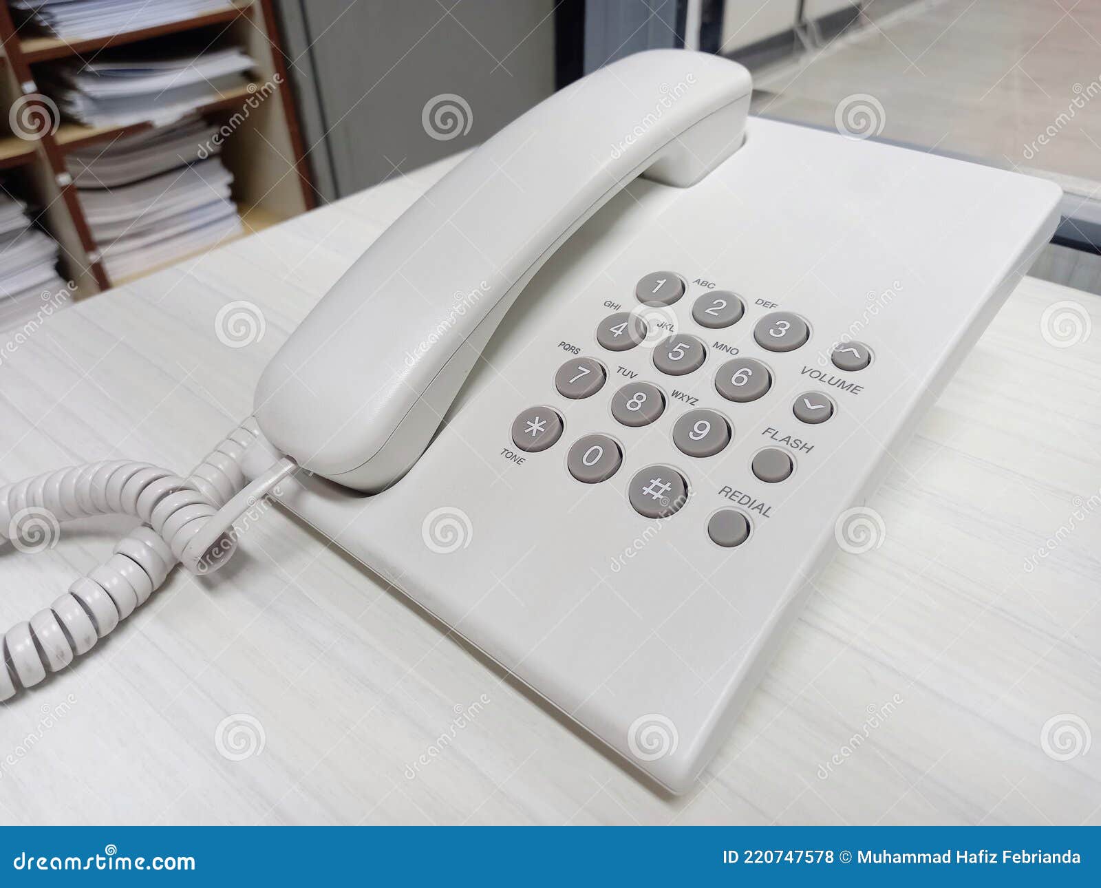 Office Phone on the Office Desk Stock Photo Image of table, gadget