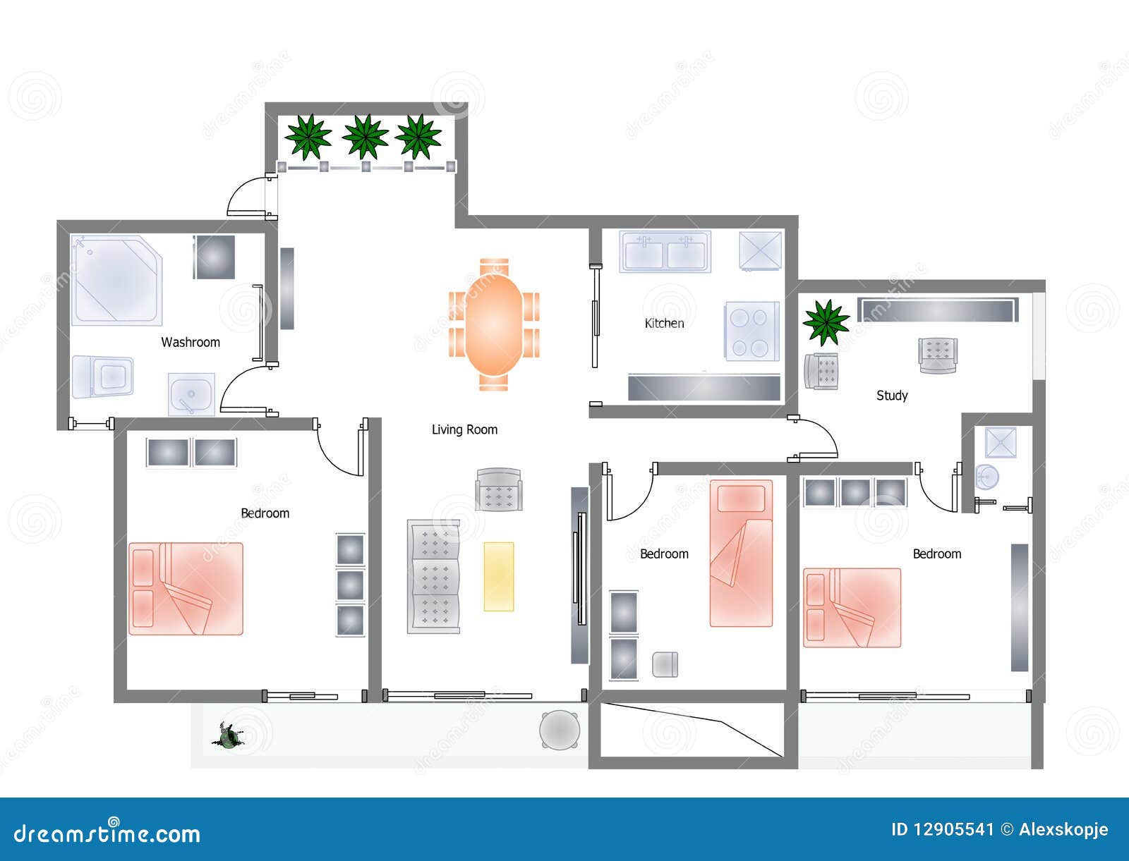 Office plan stock illustration Illustration of icons Office plan stock illustration Illustration of icons
