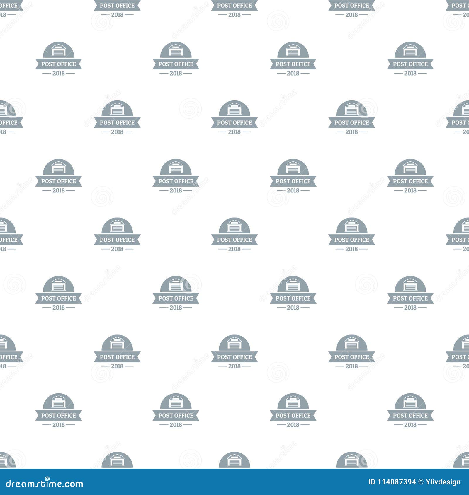 Office Post Pattern Vector Seamless Stock Vector Illustration of