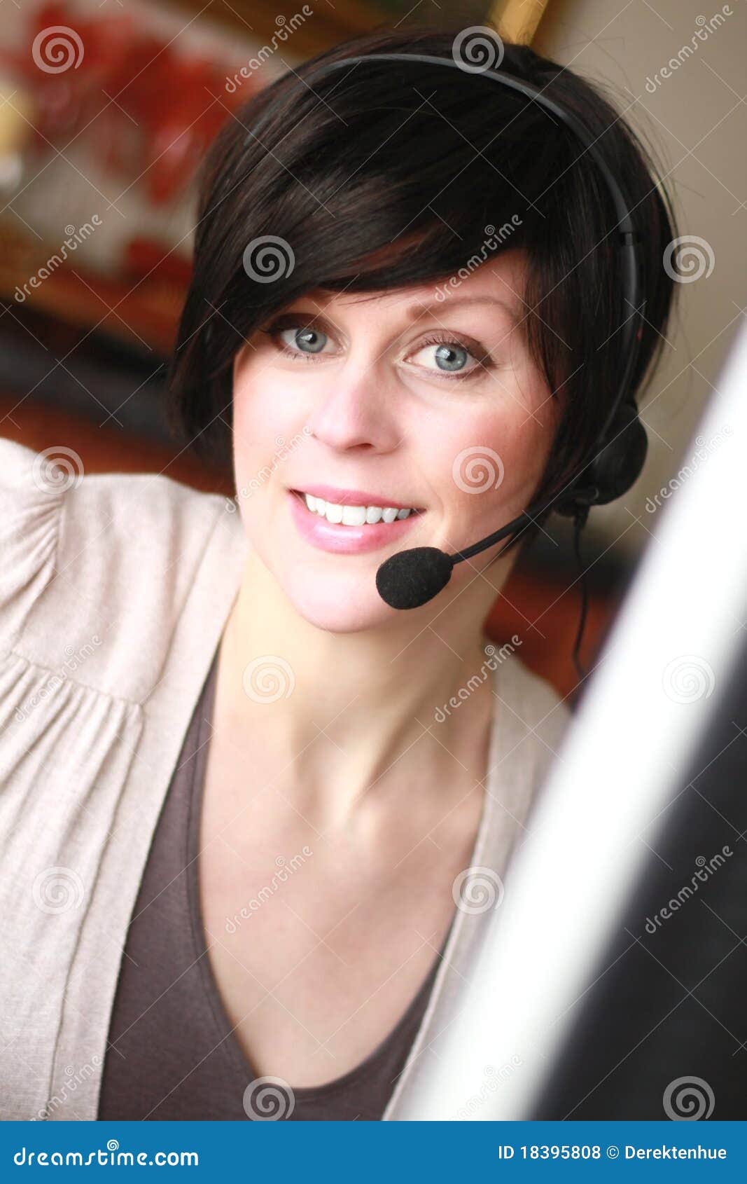 Office receptionist 3 stock photo. Image of global, assistant - 18395808