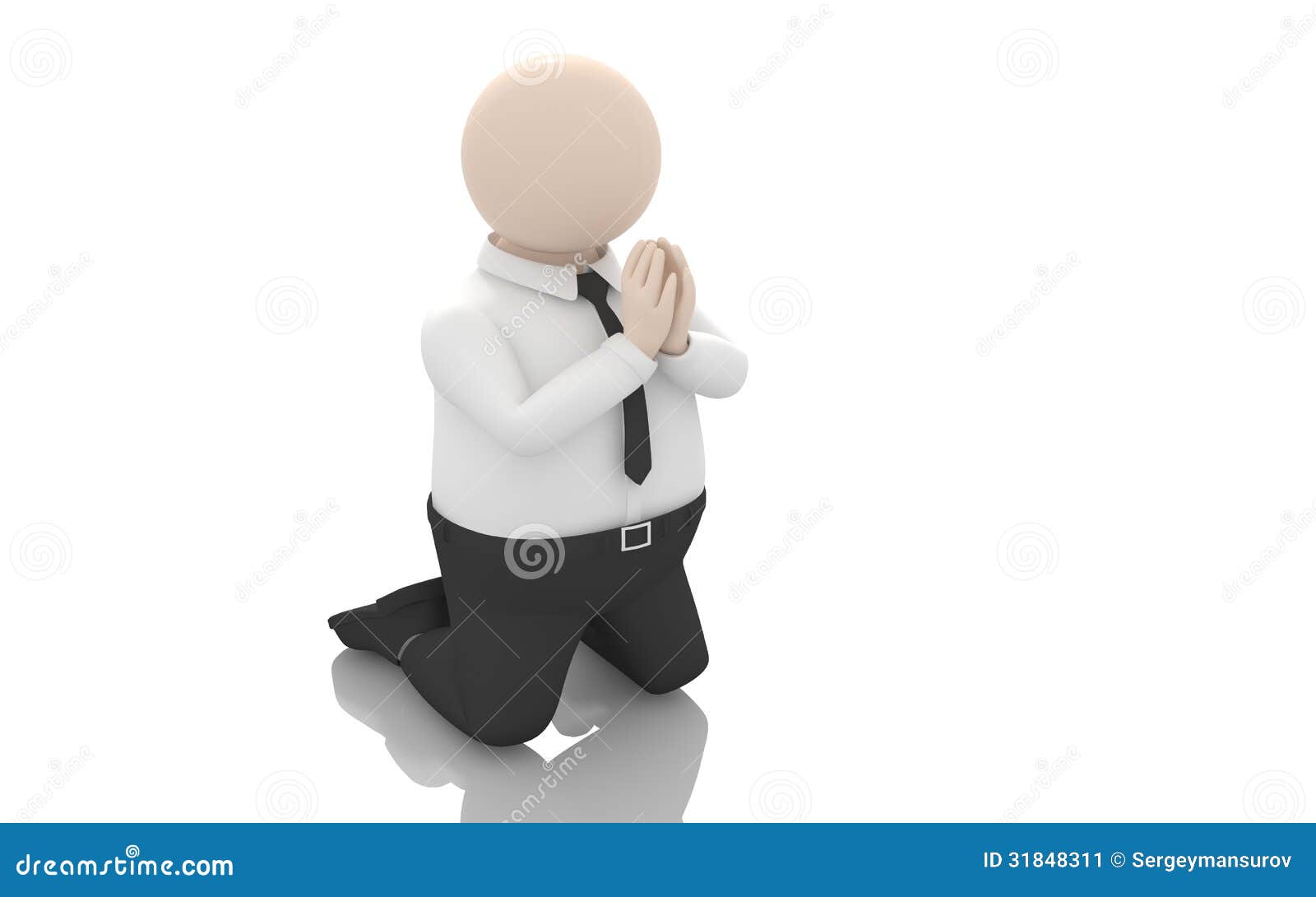 Office scenes (prayer) stock illustration. Illustration of fault - 31848311