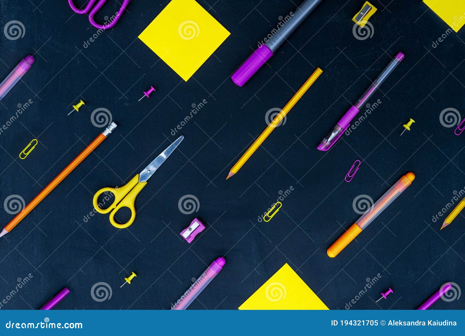 Office and school supplies stock image. Image of notebook 194321705