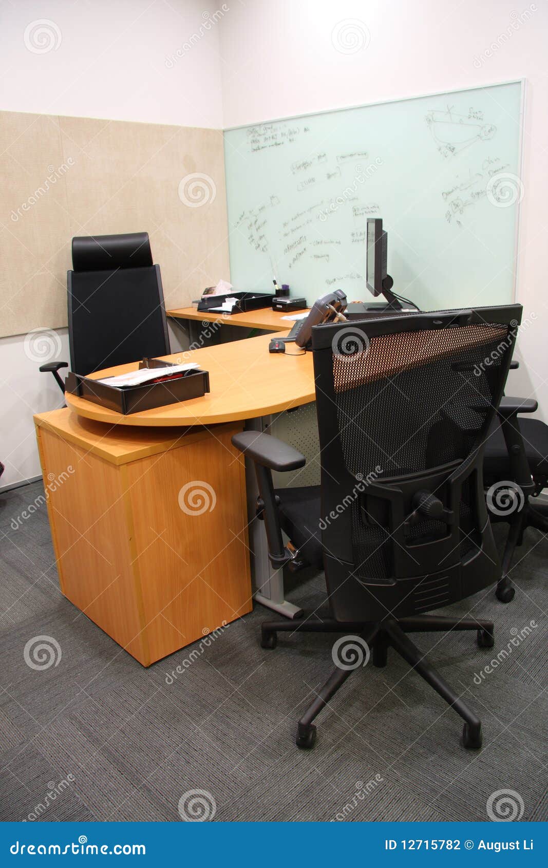 Office settings stock photo. Image of armchair, light 12715782