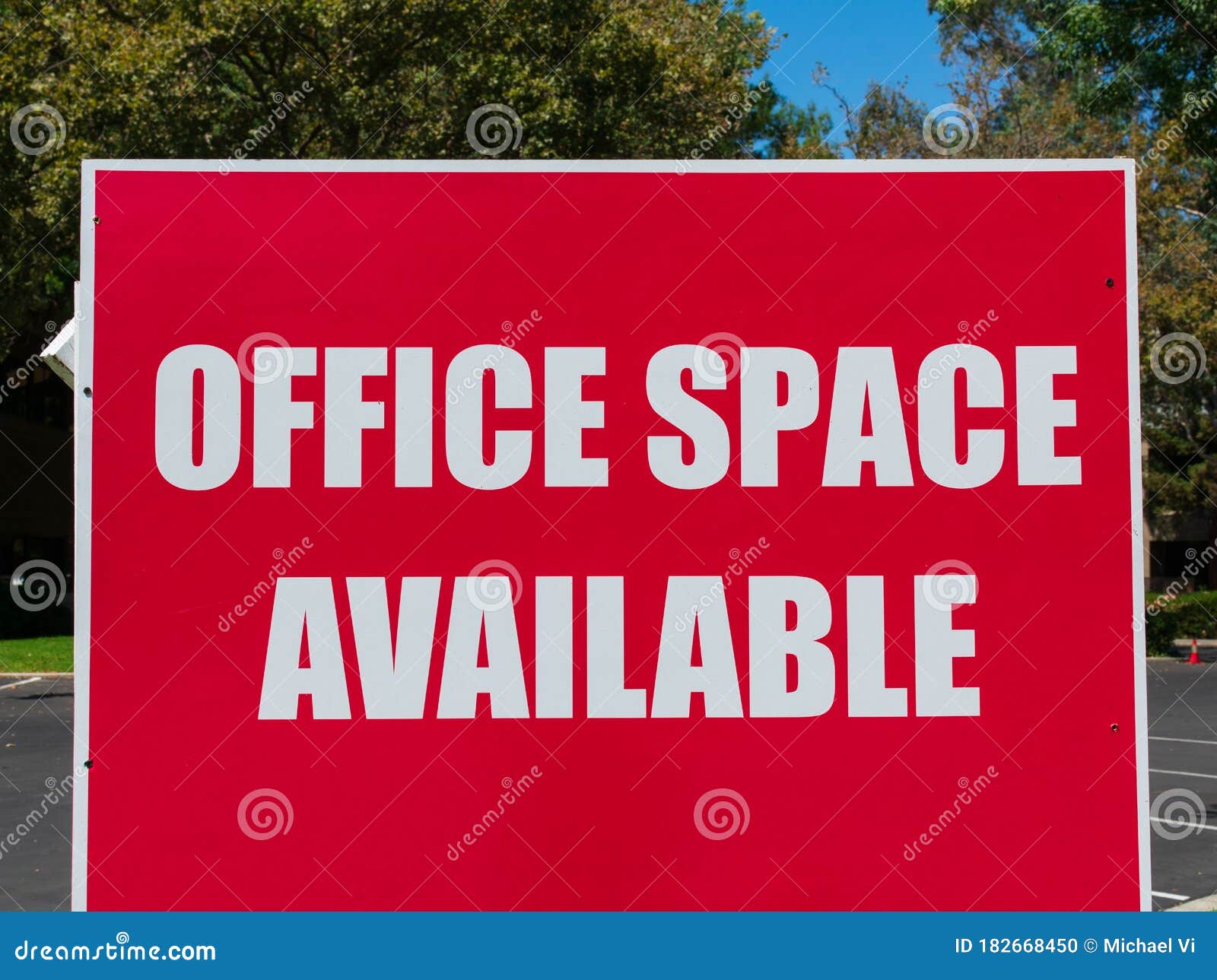 Office Space Available Large Sign Near Vacant Building Advertising the Real  Estate, Property, Office for Sale, Rent or Lease Stock Photo - Image of  billboard, exterior: 182668450