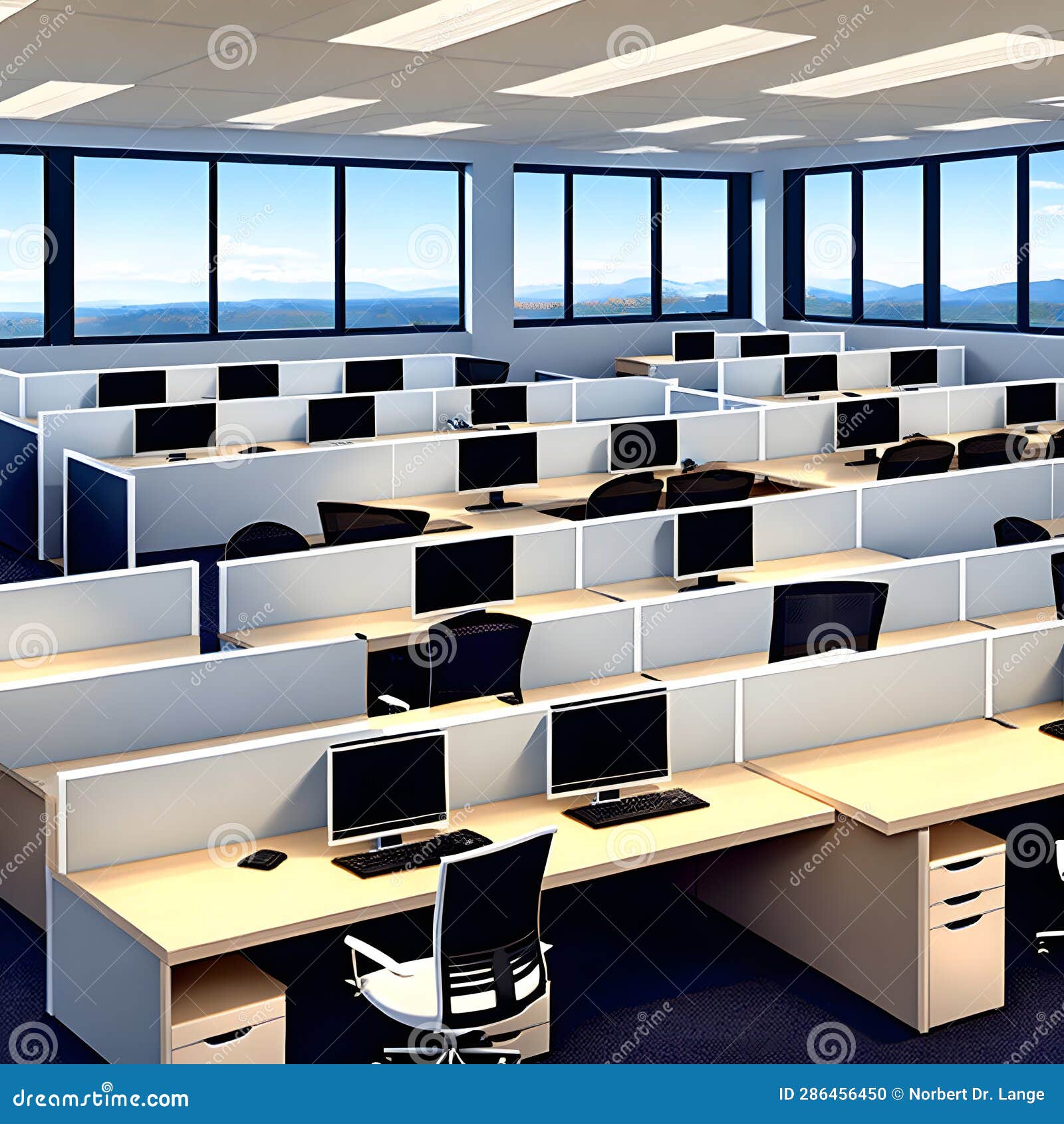 Office Space with Furniture, AIImages Stock Photo Image of furniture