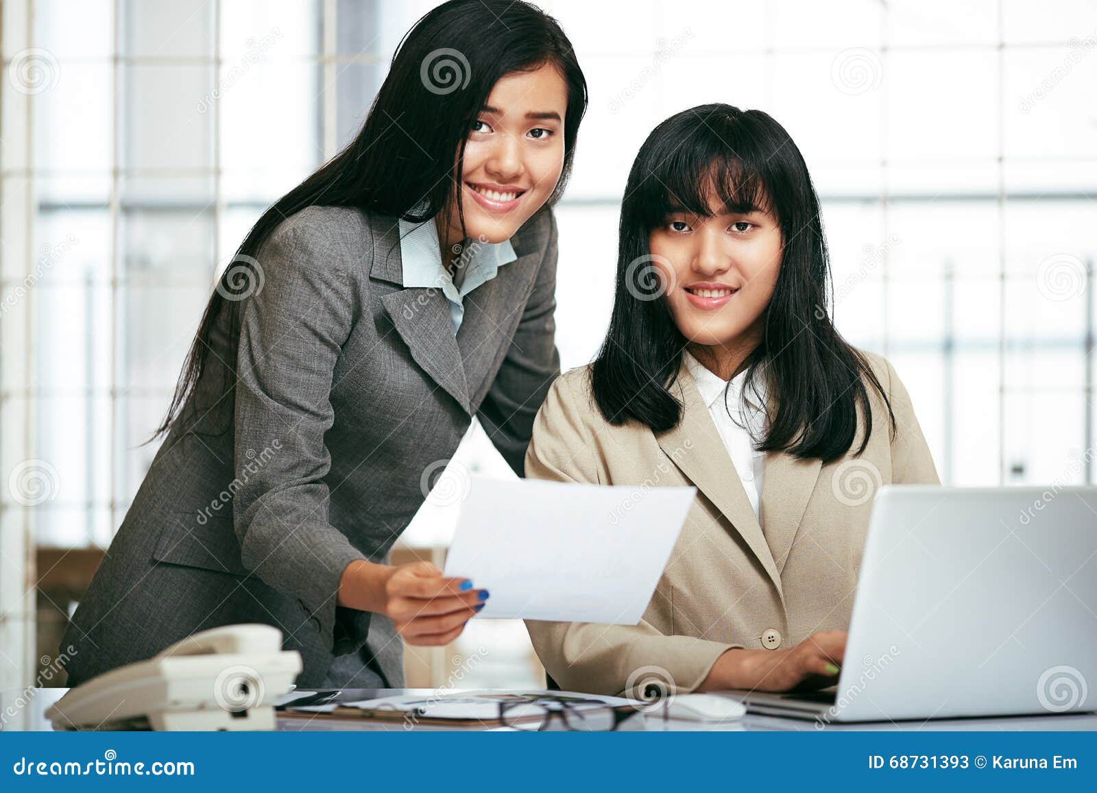 Office Staffs Working in the Office Stock Image Image of grey, chair
