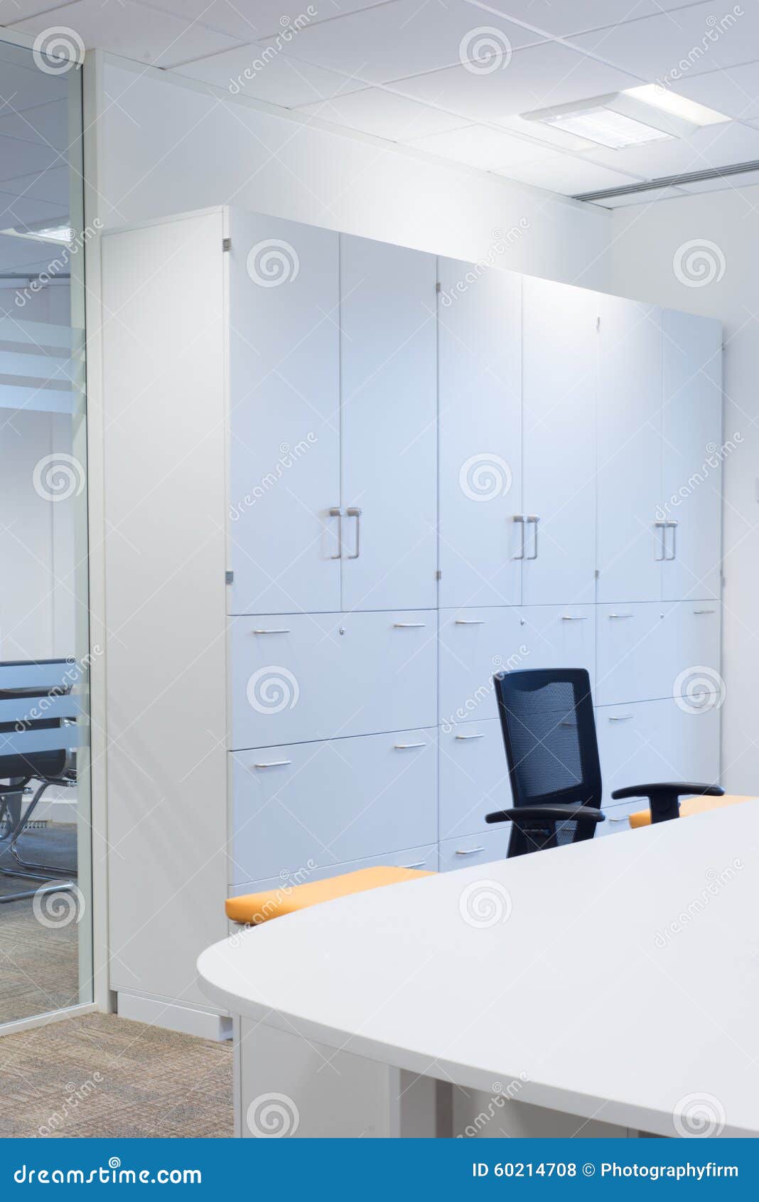 Office Storage Cabinets Stock Photo Image Of Light Storage