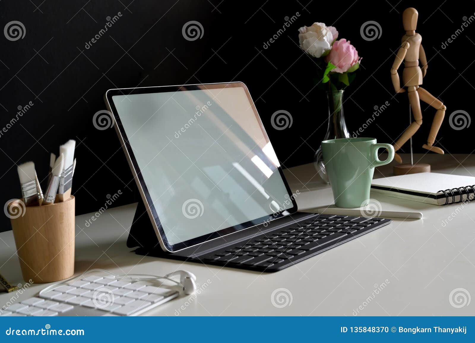 Office Supplies at Studio Workspace Stock Photo Image of design