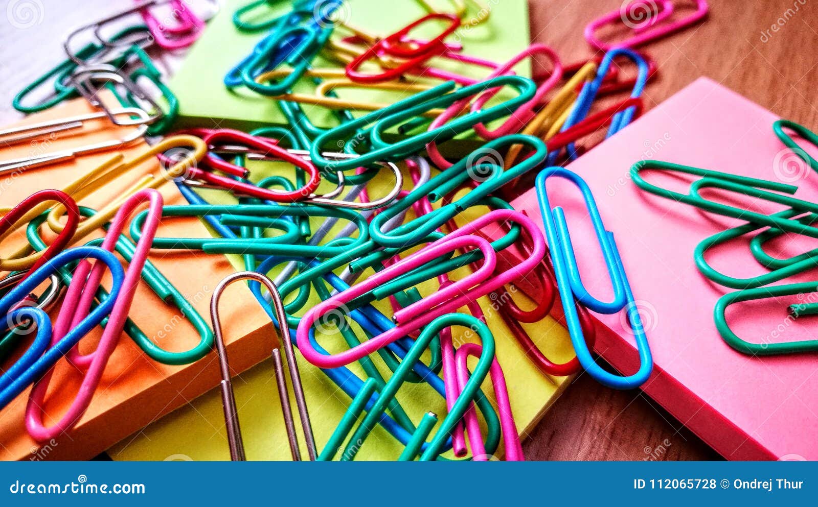 Office supplies stock photo. Image of reminder, clip 112065728