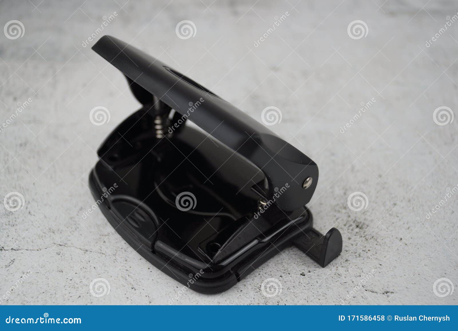 Office Supplies for Working with Papers Stock Photo Image of hole