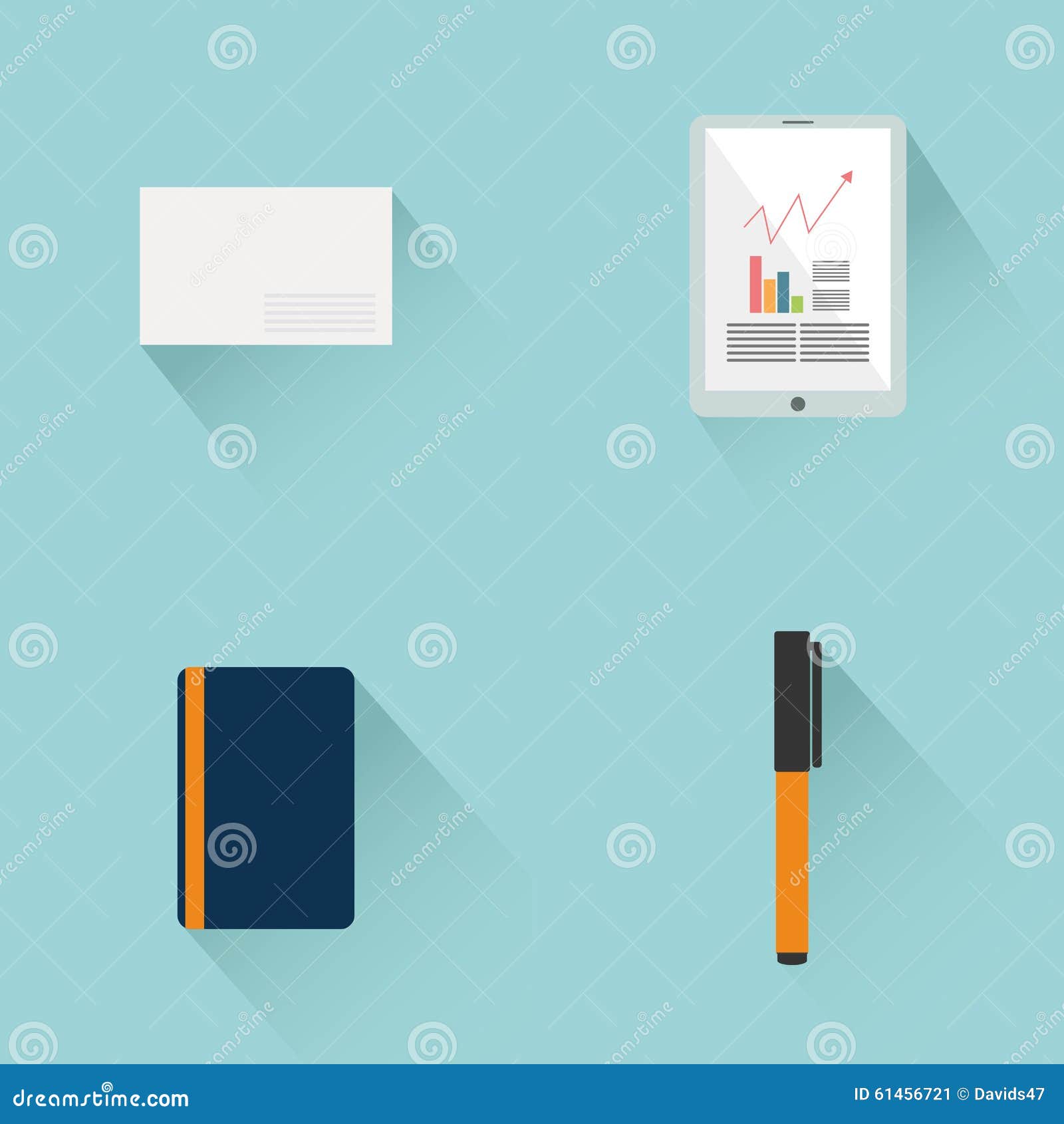 Office supply stock vector. Illustration of infographic 61456721