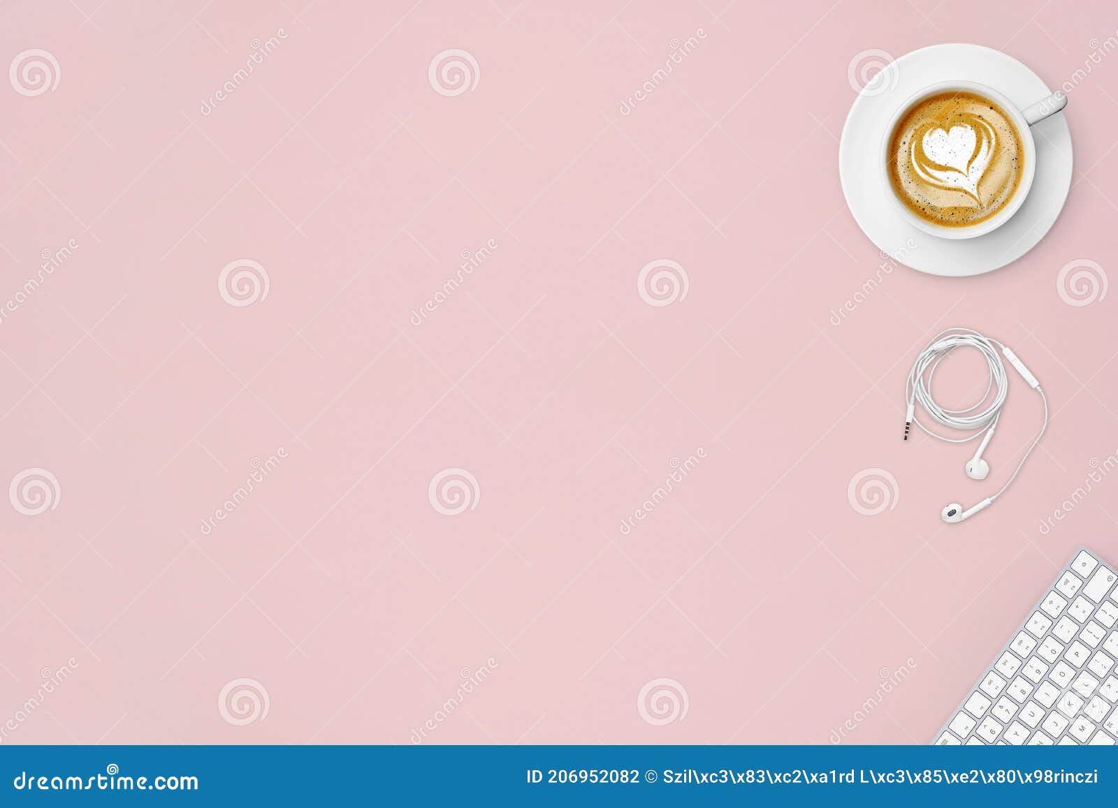 Office Table with Accessories Stock Photo - Image of background, empty ...