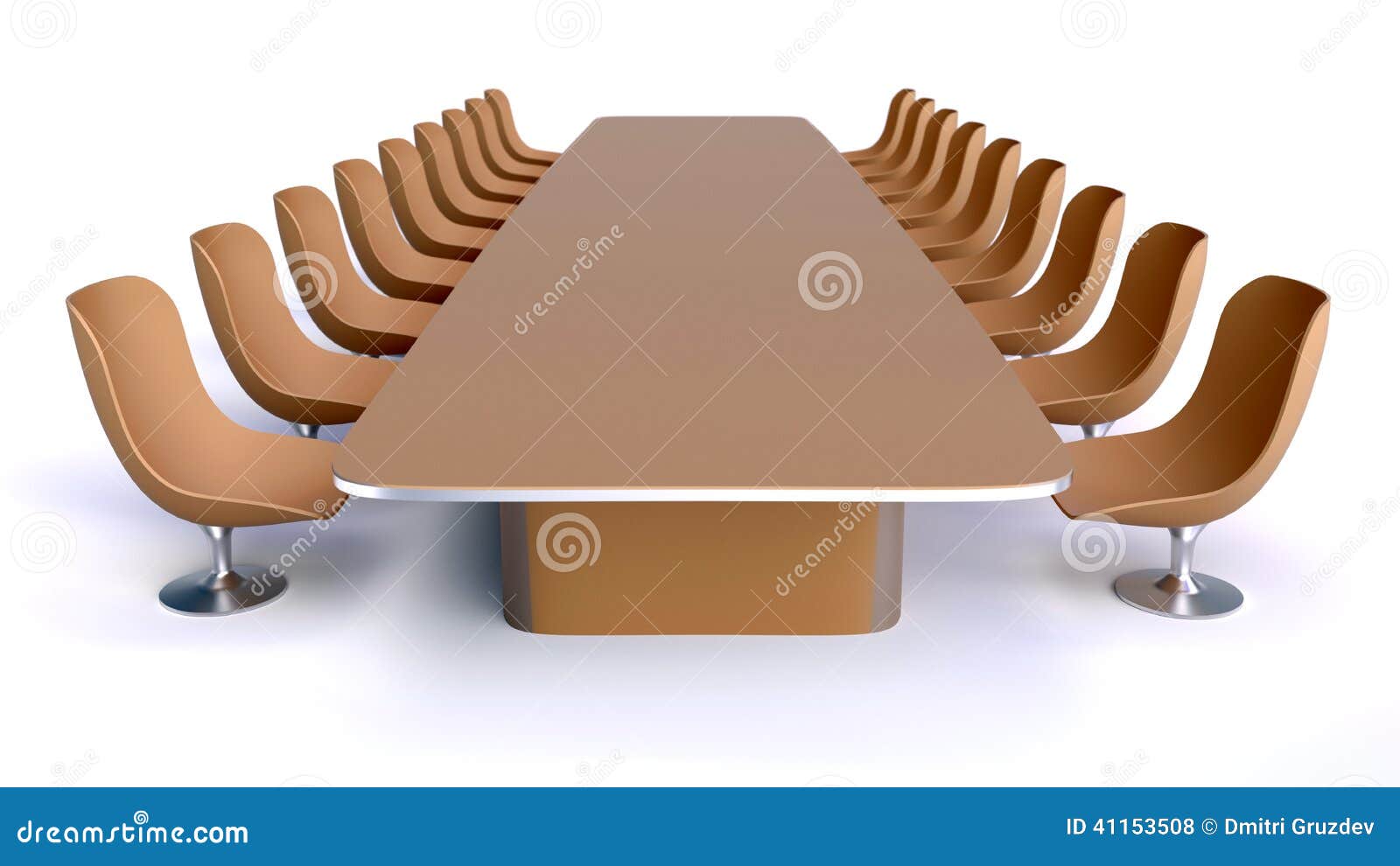 Office table and chairs stock illustration. Illustration of corporate
