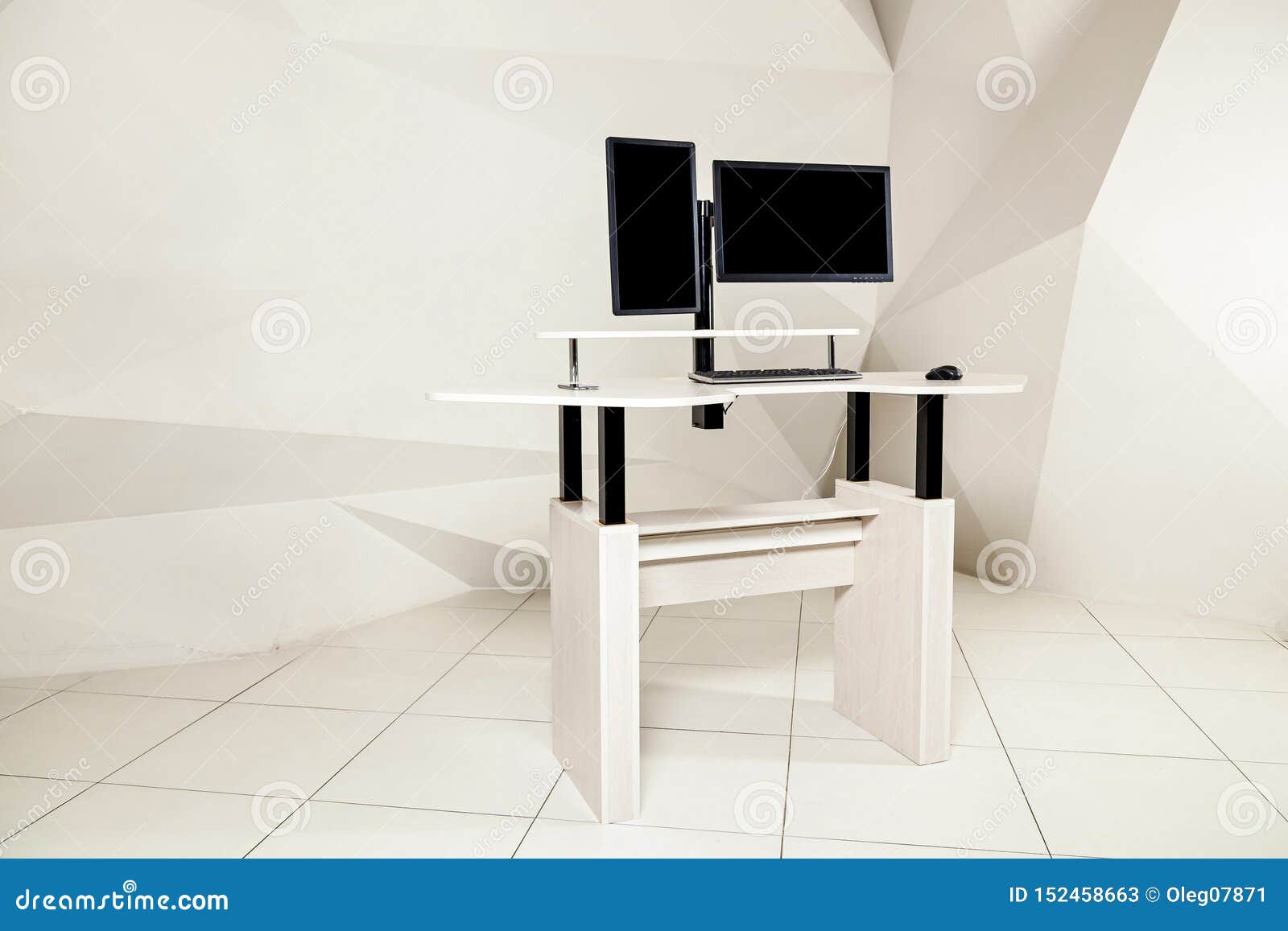 office desk for sitting and standing
