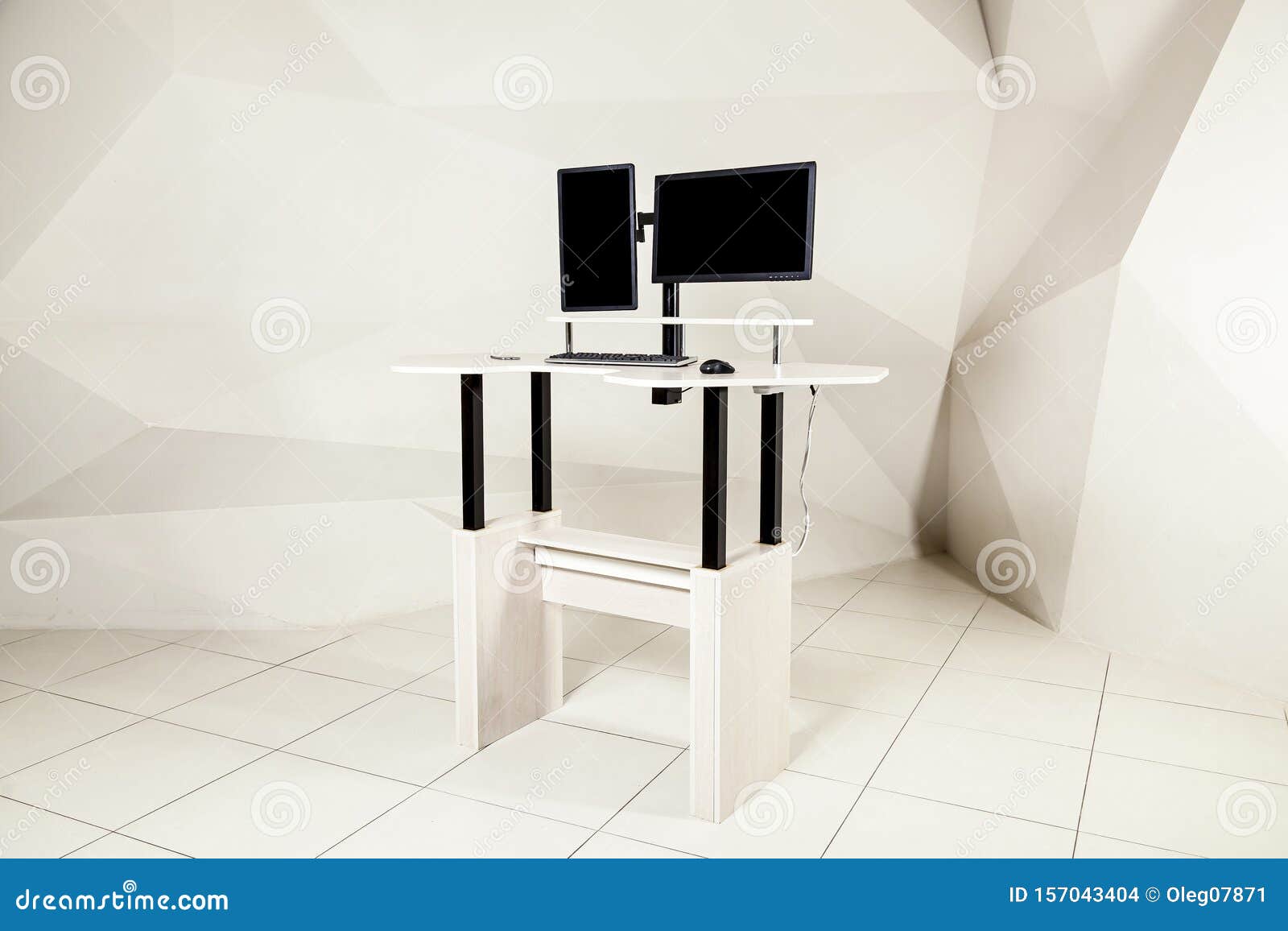 office desk for sitting and standing