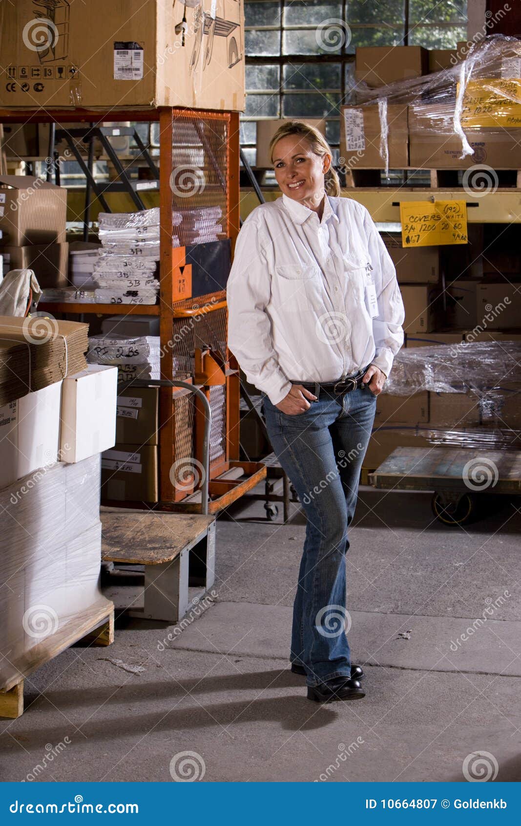 Office Warehouse Storage Room Stock Image Image of shelves, happy