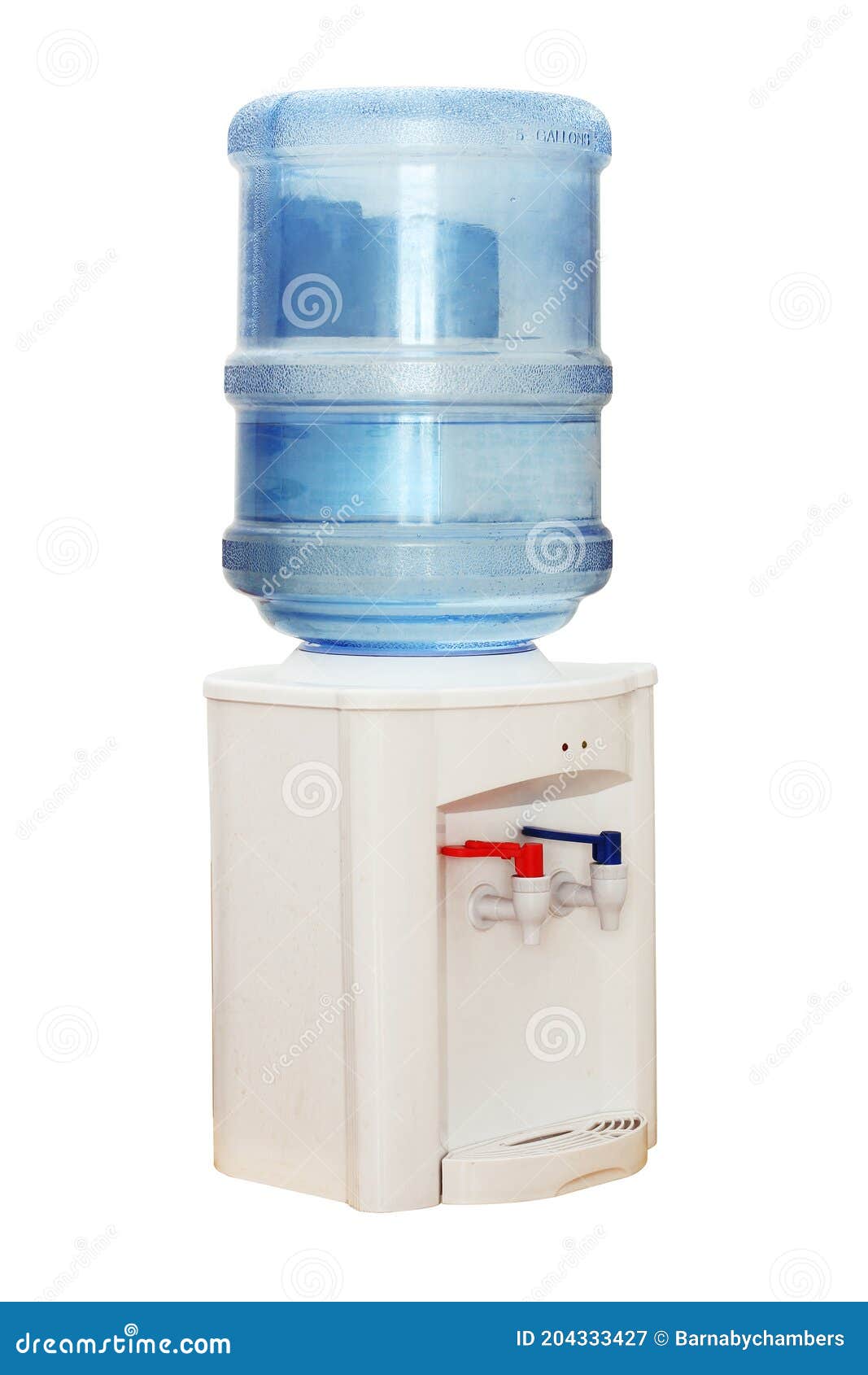 Office Water Cooler Isolated on White Stock Image Image of eating