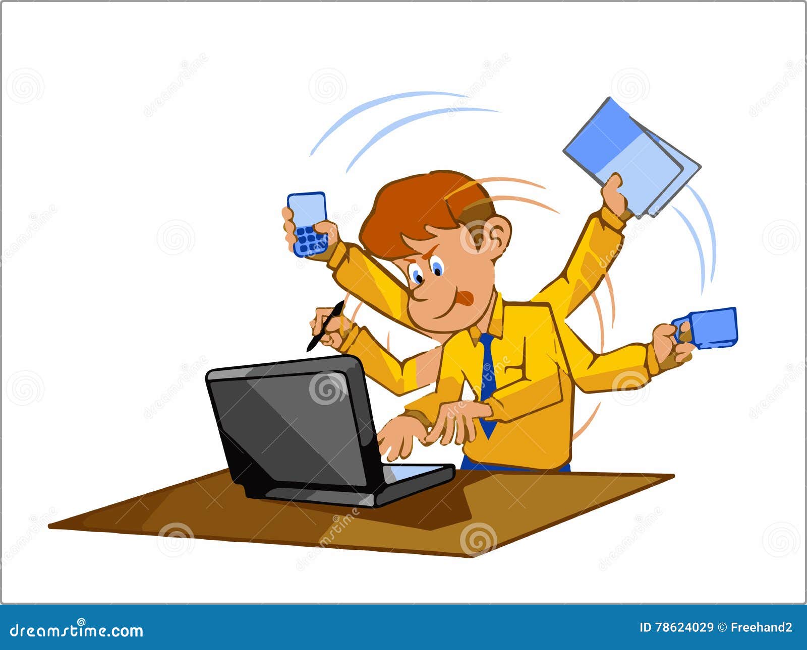 Office worker stock illustration. Illustration of clerk - 78624029