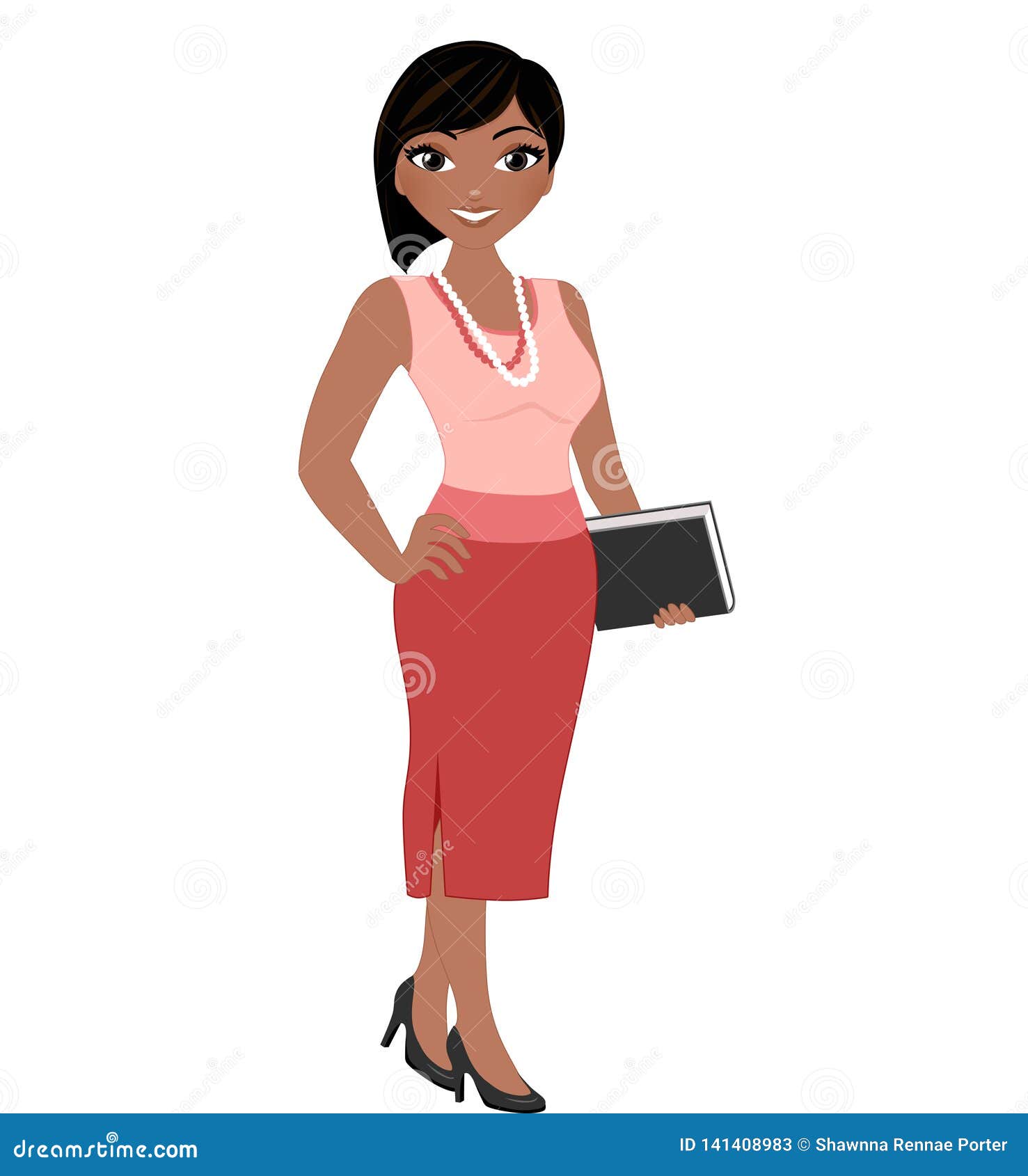 Professional Business Woman Stock Illustration - Illustration of