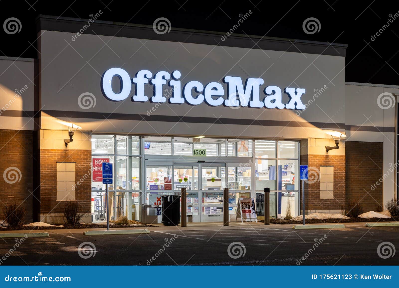 Officemax Store Night Trademark Logo Stillwater Mn Usa February Retail 175621123 