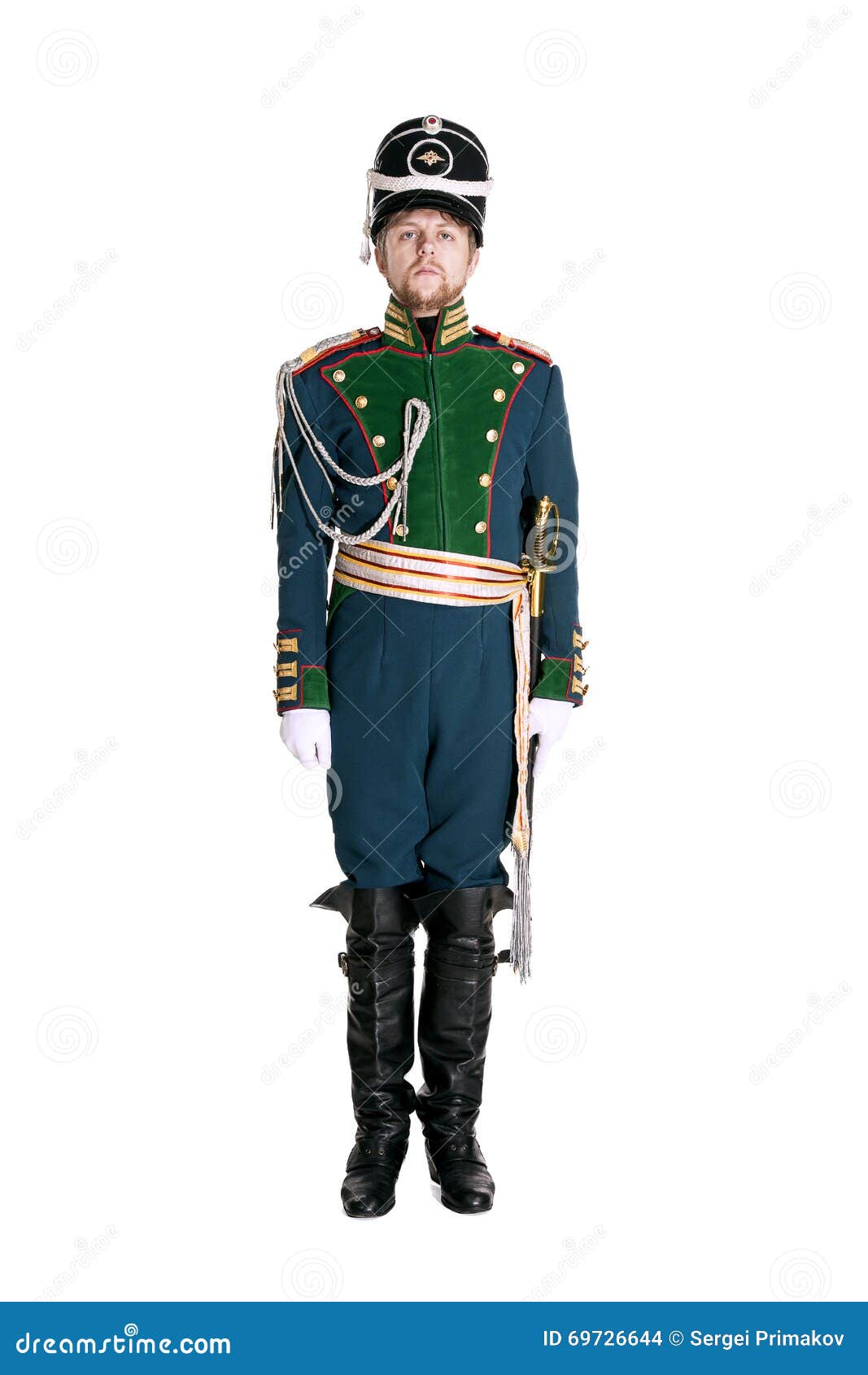 The Officer of the Guards Jaeger Regiment. Stock Photo - Image of ...