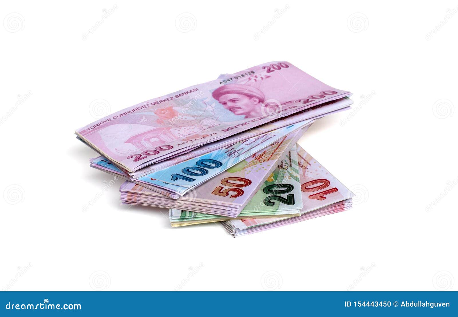 The Official Currency of Turkey Stock Photo Image of cash, economy