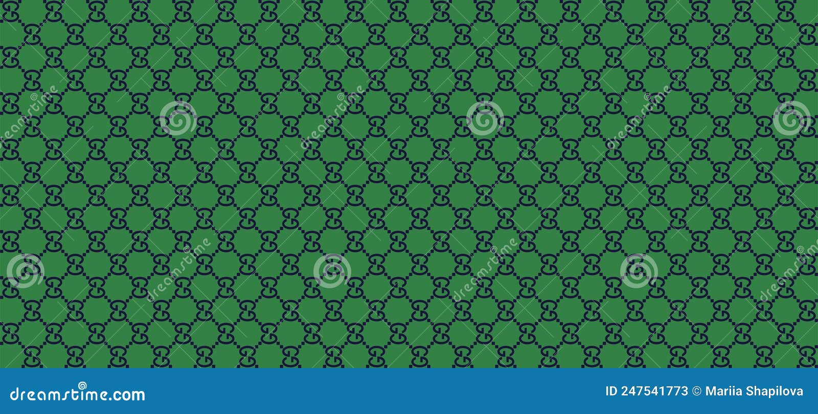 Official Gucci Pattern in Green Stock Vector - Illustration of wallpaper,  shop: 247541773
