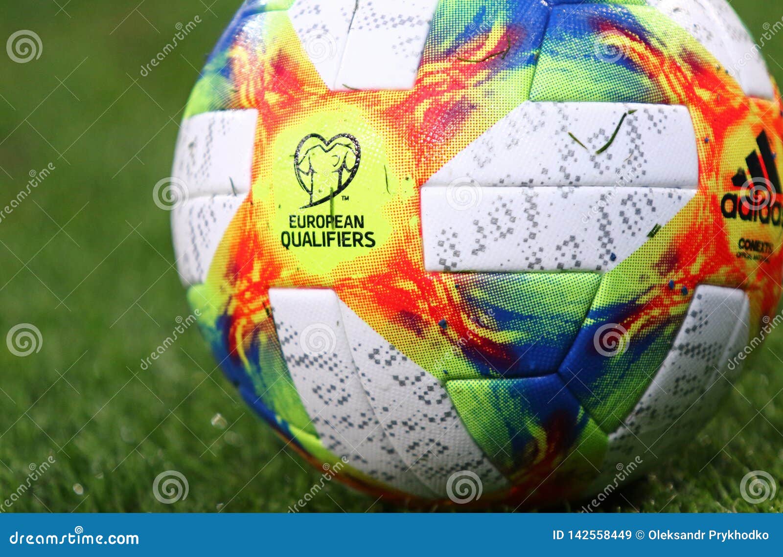 Official UEFA EURO-2020 Qualifiers Match Ball Editorial Stock Image - Image grass: 142558449