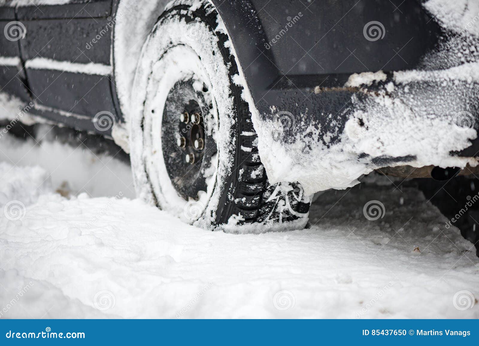 Offroad Car Tires Stuck in the Snow Stock Photo Image of bashing