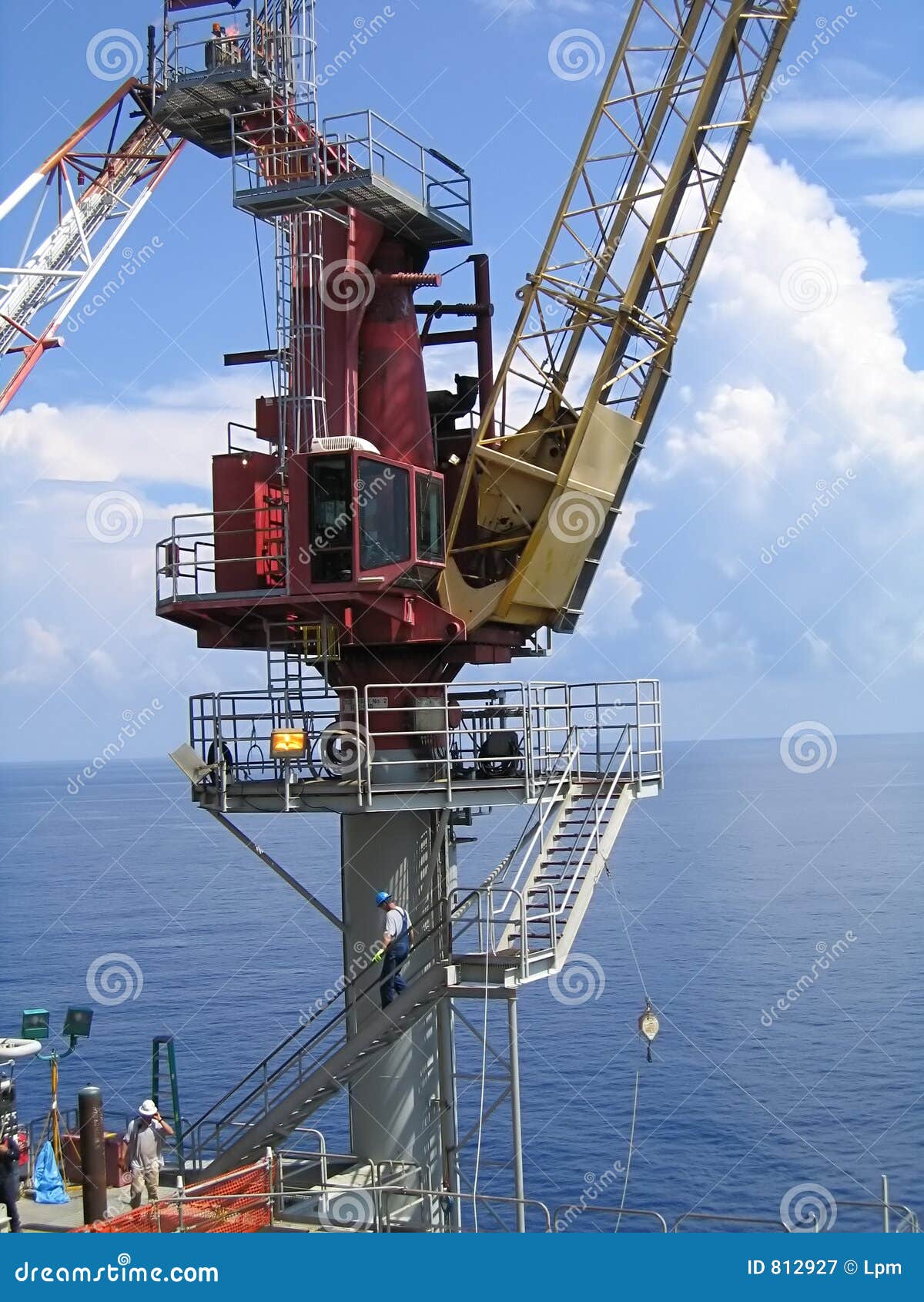Offshore Crane stock image. Image of gulf, mexico, block 812927