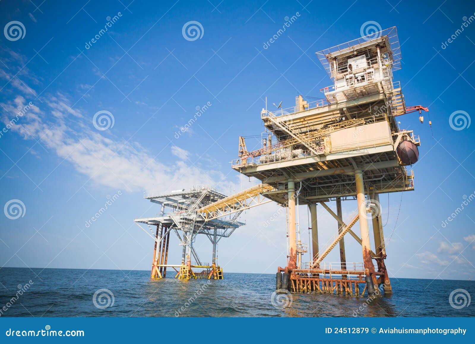 Offshore Drilling and Exploration Platform Stock Image Image of
