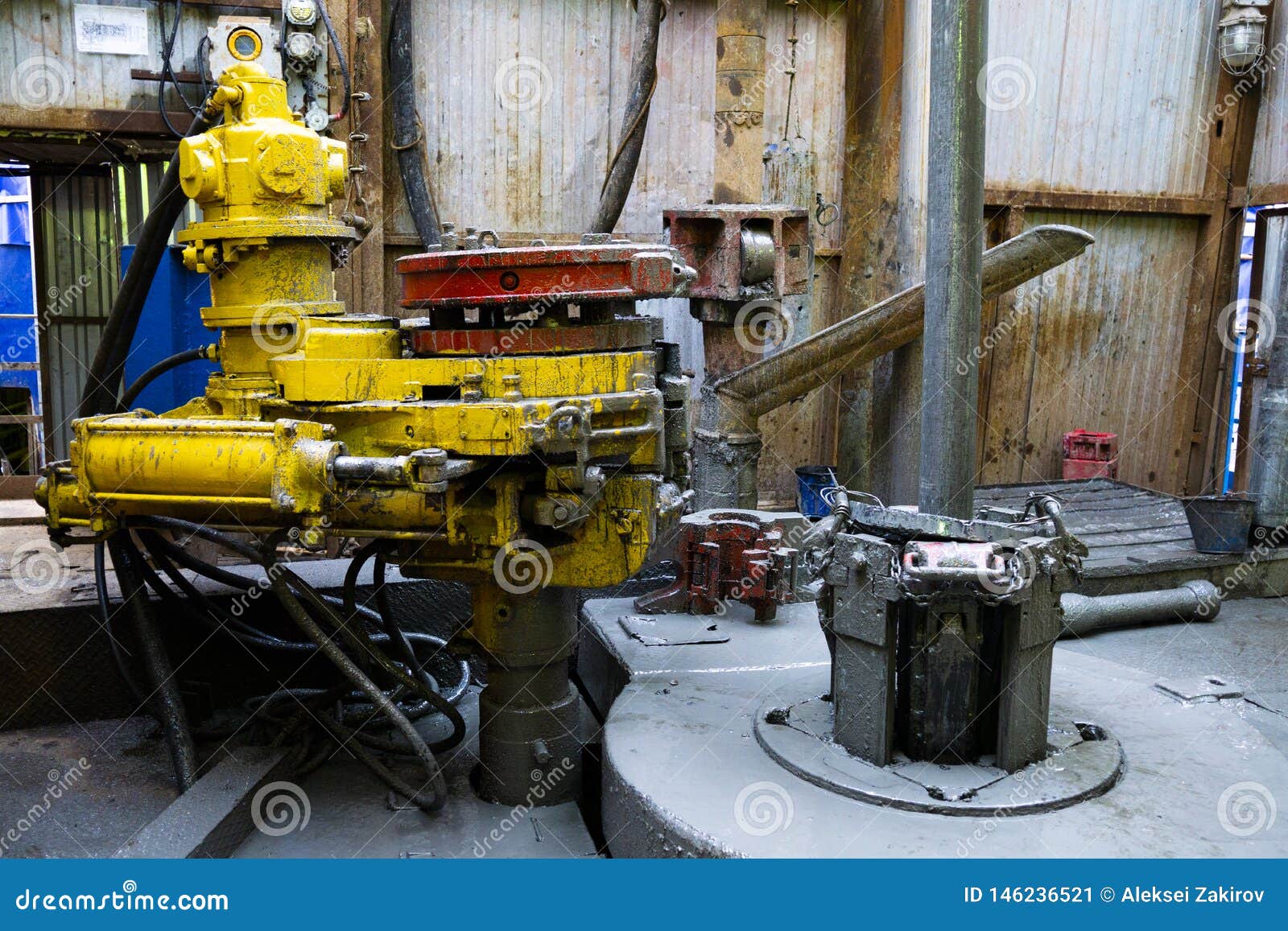 Offshore Oil Rig Worker Prepare Tool and Equipment for Perforation Oil