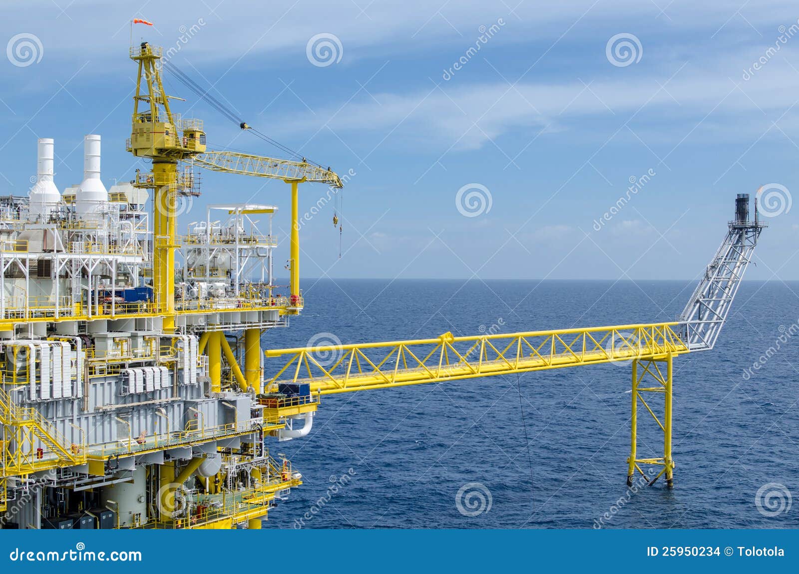Offshore platform stock photo. Image of power, factory ...