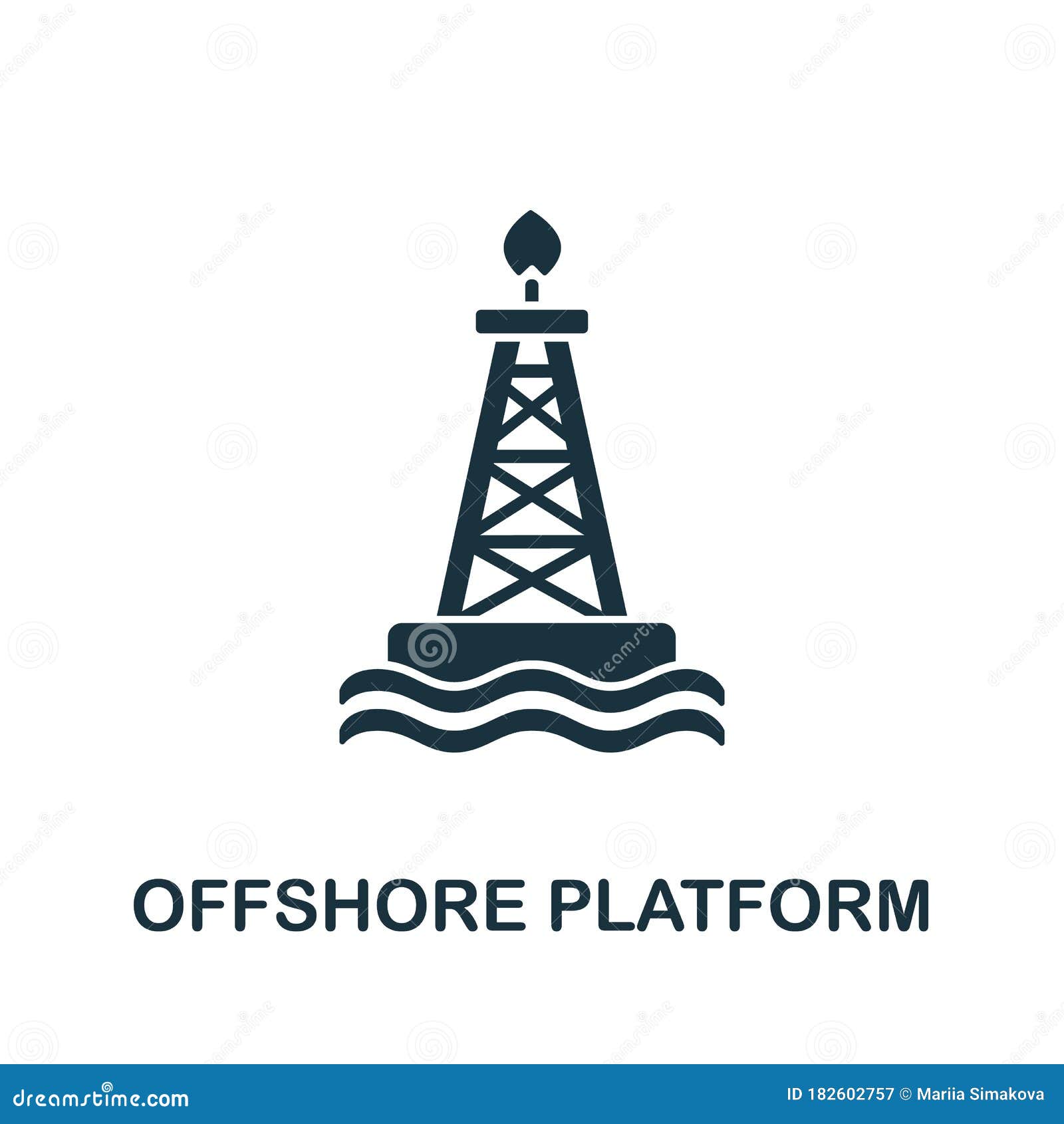 Oil Platform, Drillship, Oil And Gas Barge, Icebreaker Vector Il