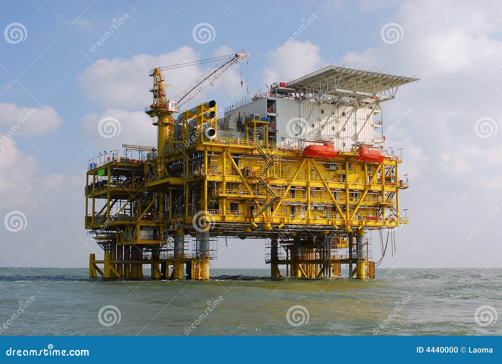 OFFSHORE PLATFORMS stock photo. Image of grand, blue, offshore 4440000