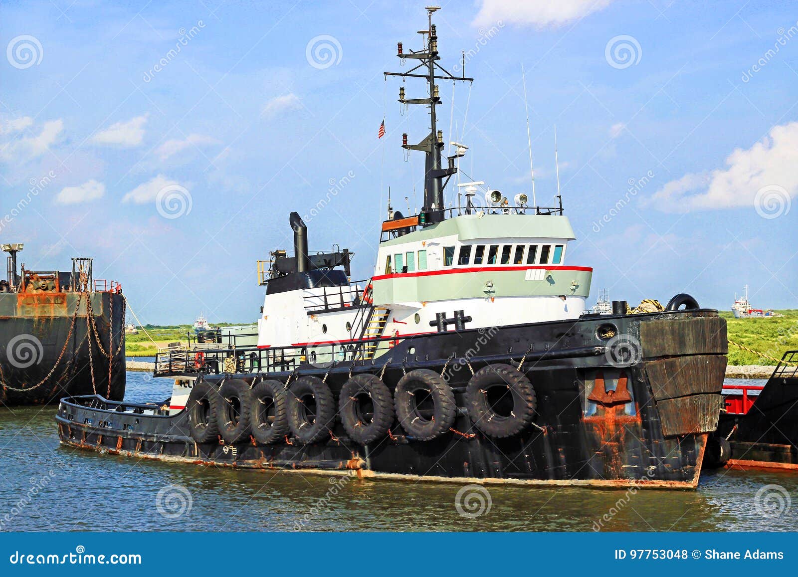 Offshore Tugboat stock photo. Image of tugboat, united 97753048