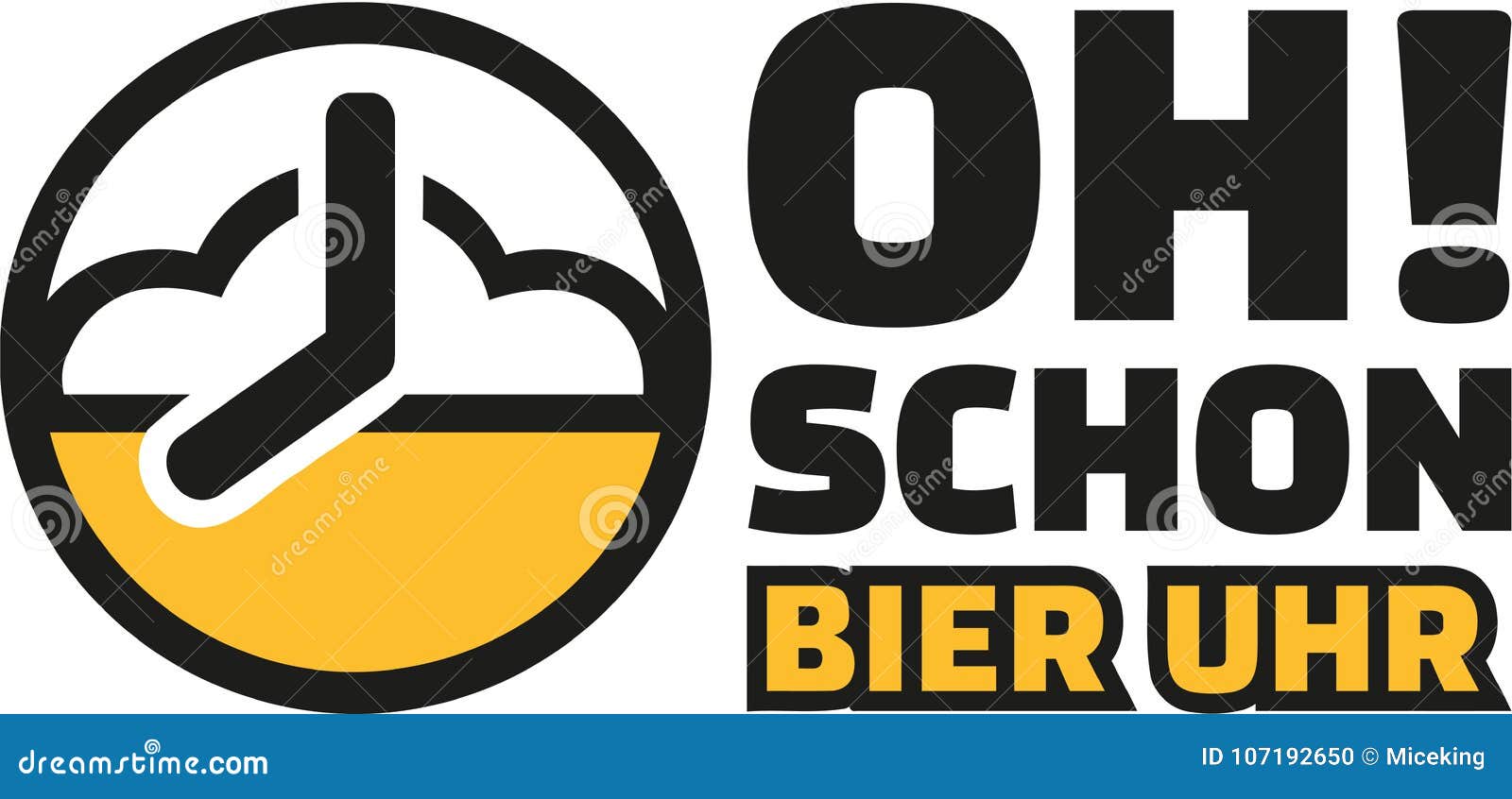 oh, already beer o`clock! german saying.