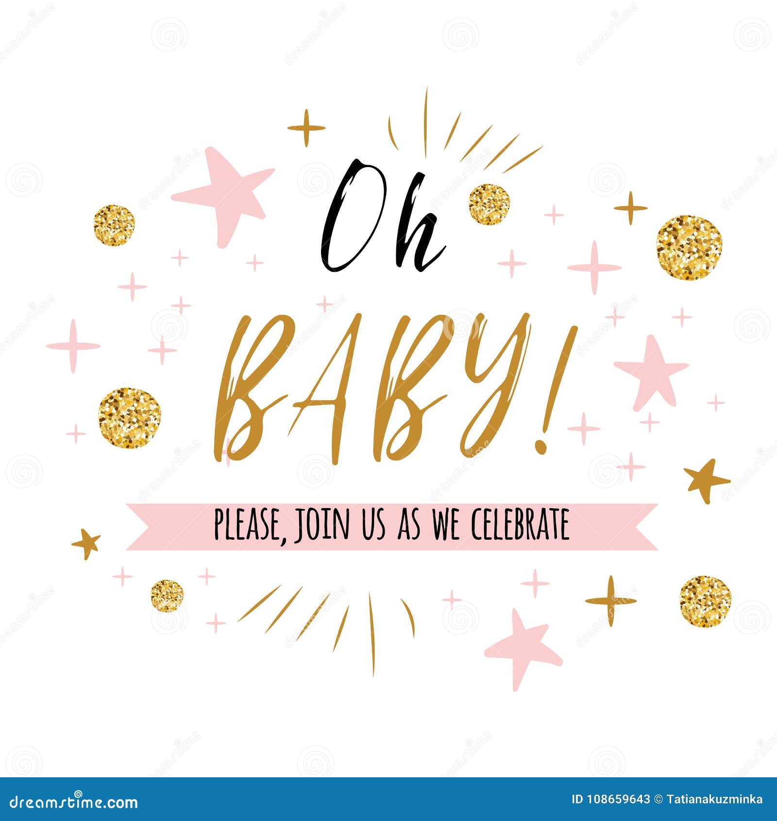 oh baby text with