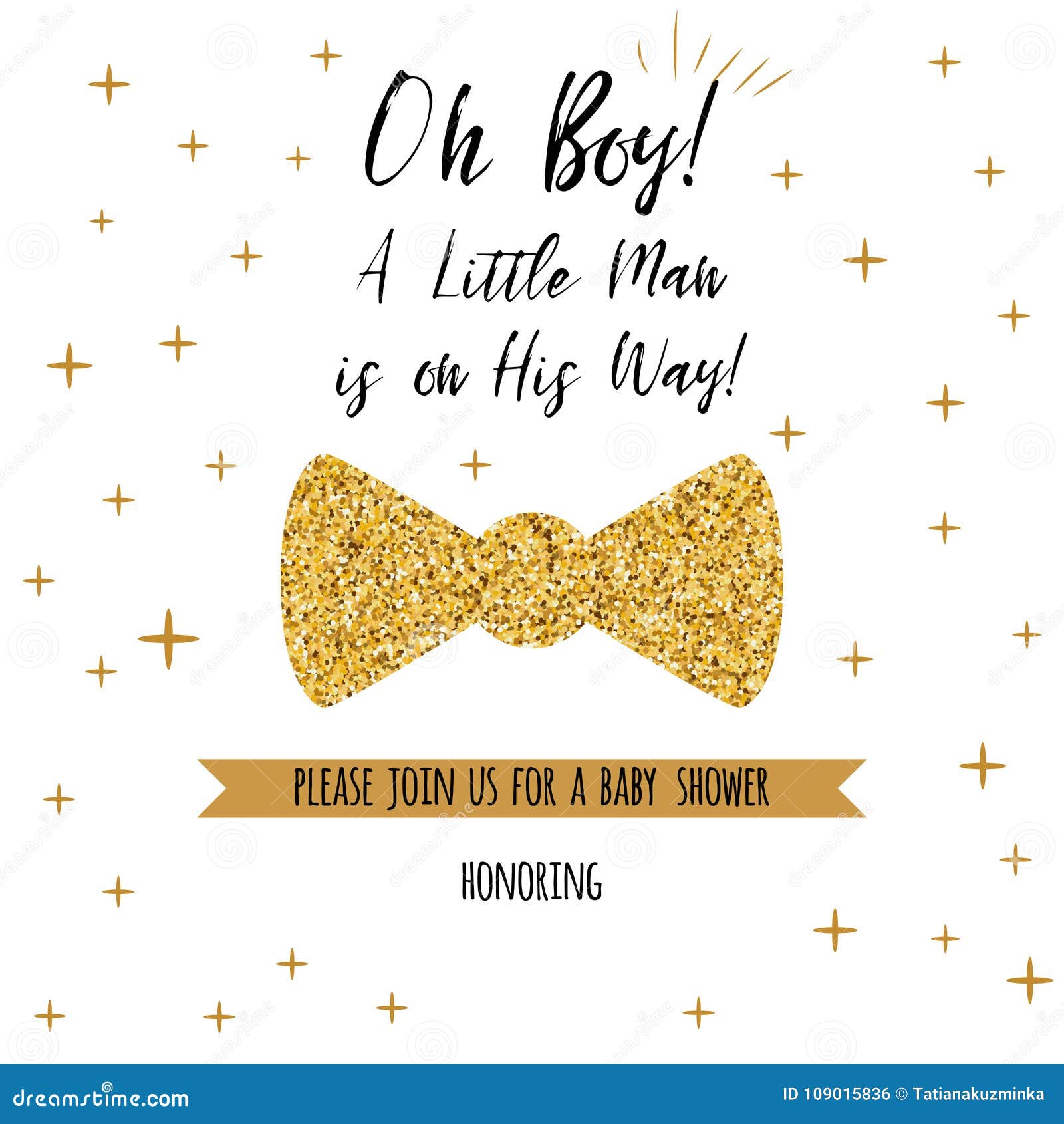 Oh Spielt Textbaby Dusche Mit Gold Fliegenschmetterling Die Hauptrolle Jungen Geburtstags Einladung Vektor Abbildung Illustration Von Geburtstags Hauptrolle