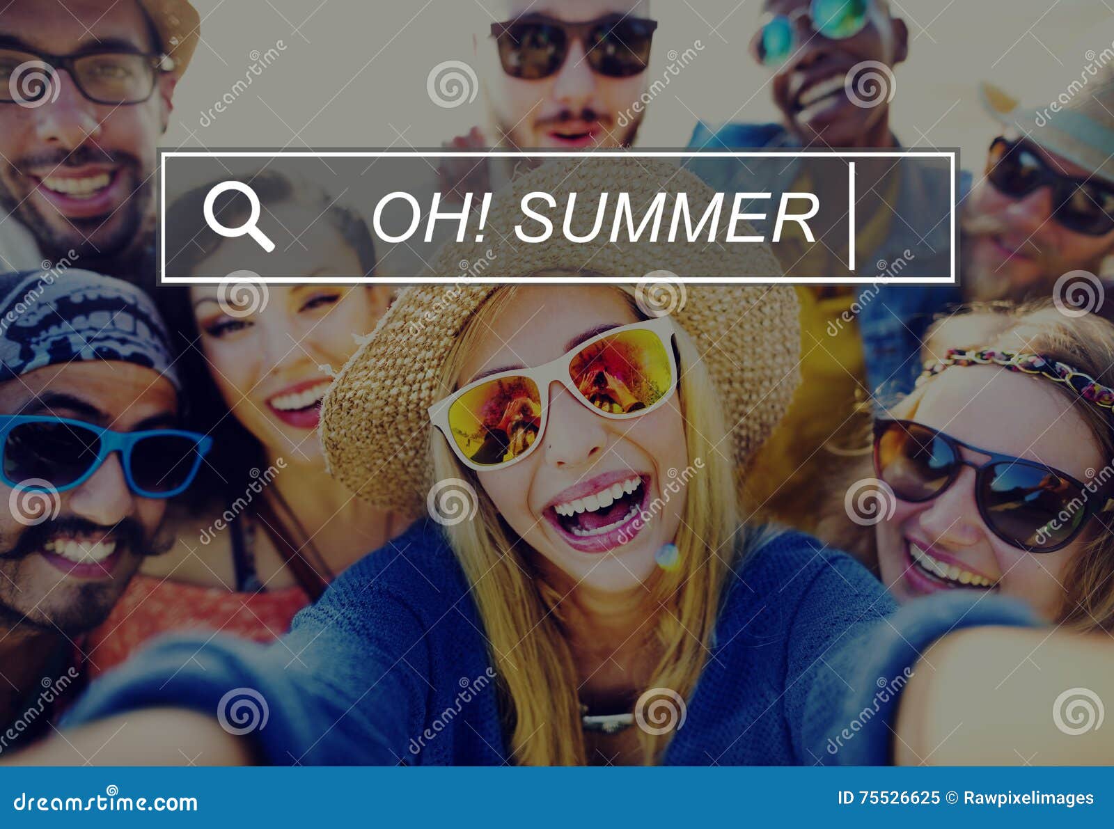 oh summer enjoyment fun beach tropical concept