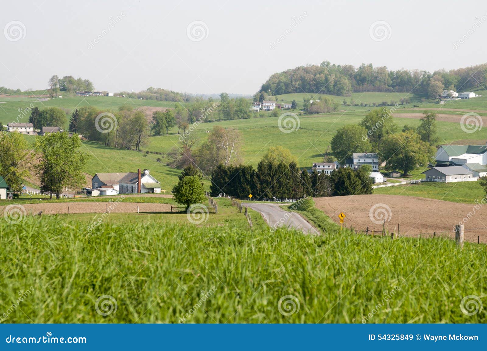 Ohio Amish country scene stock image. Image of buildings - 54325849