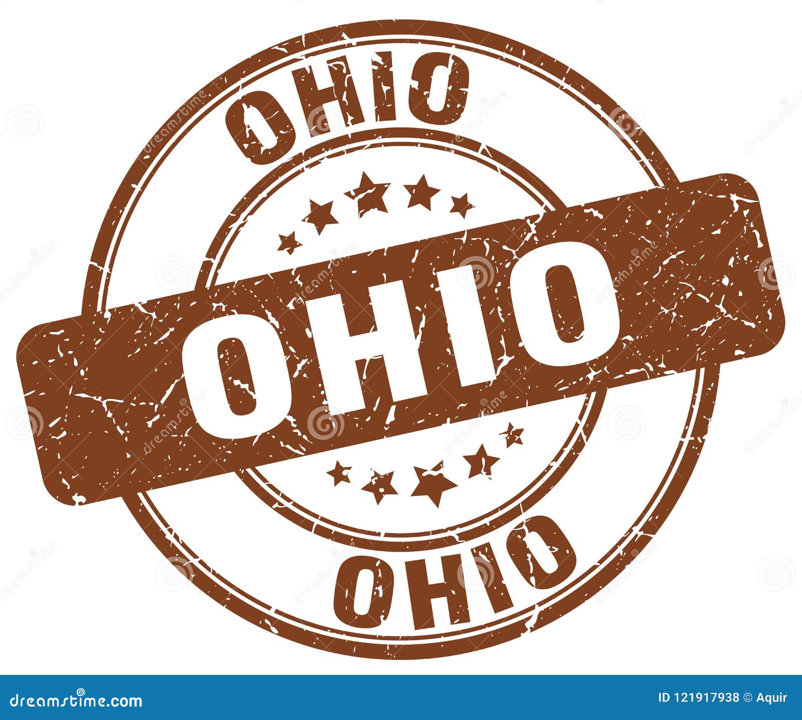 Ohio stamp stock vector. Illustration of insignia, vector 121917938