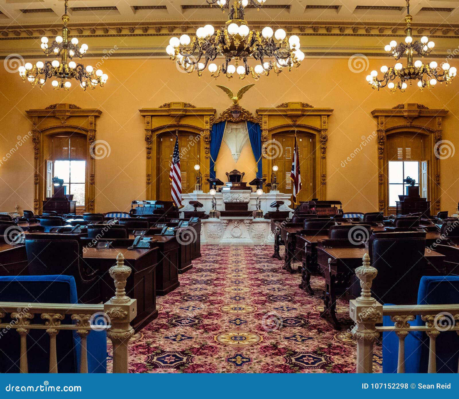 Ohio Senate Chamber editorial stock photo. Image of government 107152298