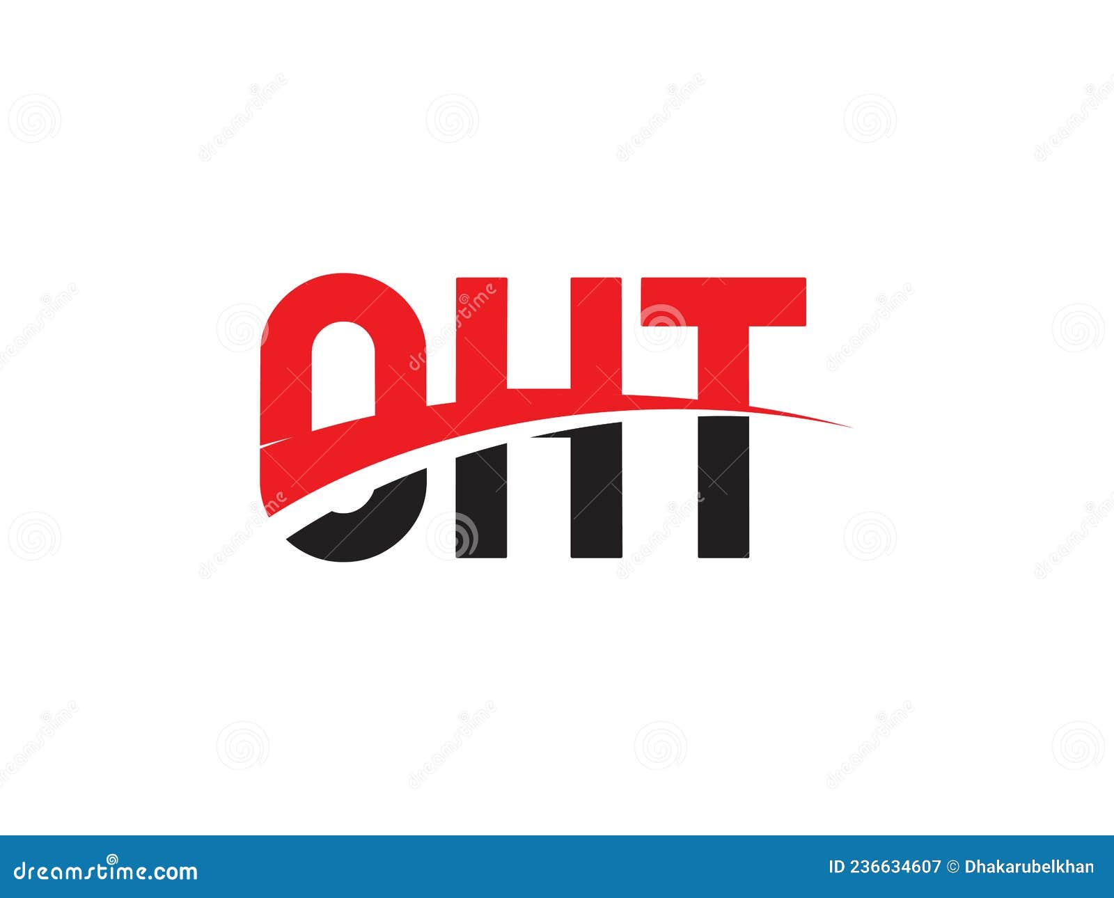 OHT Letter Initial Logo Design Vector Illustration Stock Vector