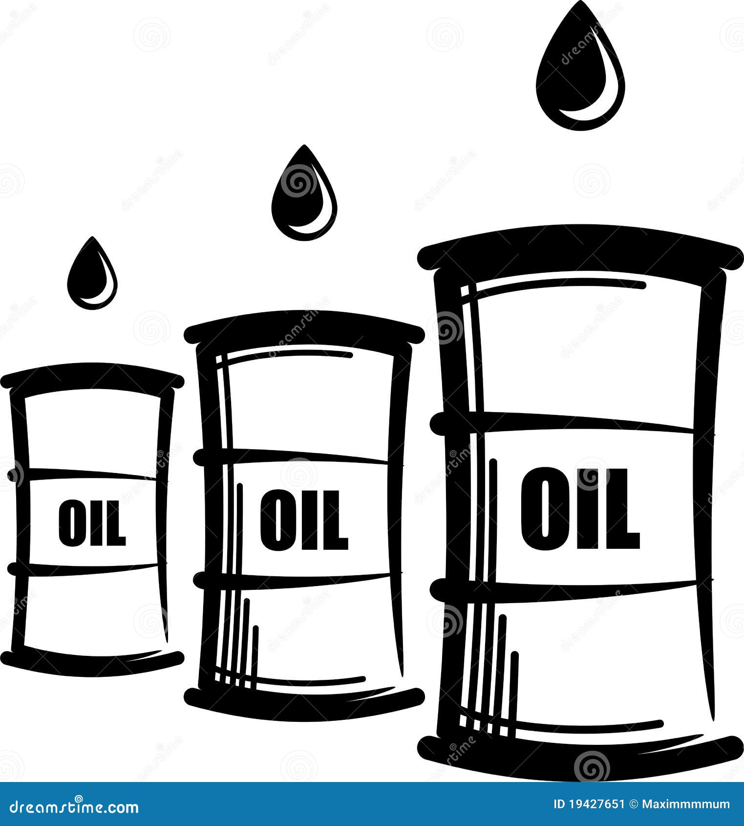 Oil barrels stock vector. Illustration of barrels, power 19427651
