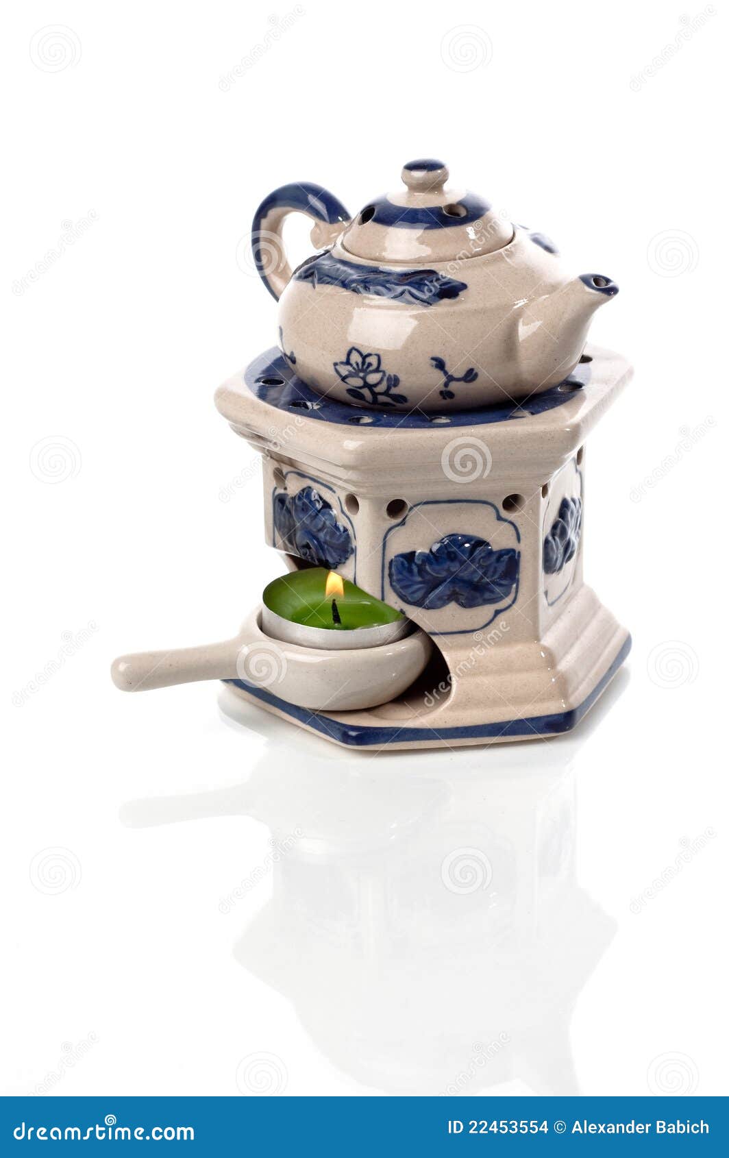 Oil burner stock photo. Image of heat, blue, teapot, white 22453554