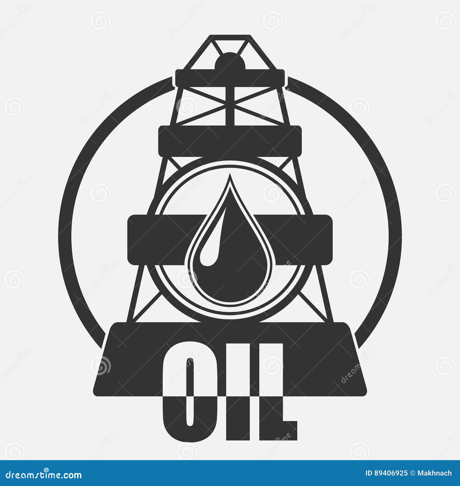 Oil Company Logo stock vector. Illustration of concept 89406925