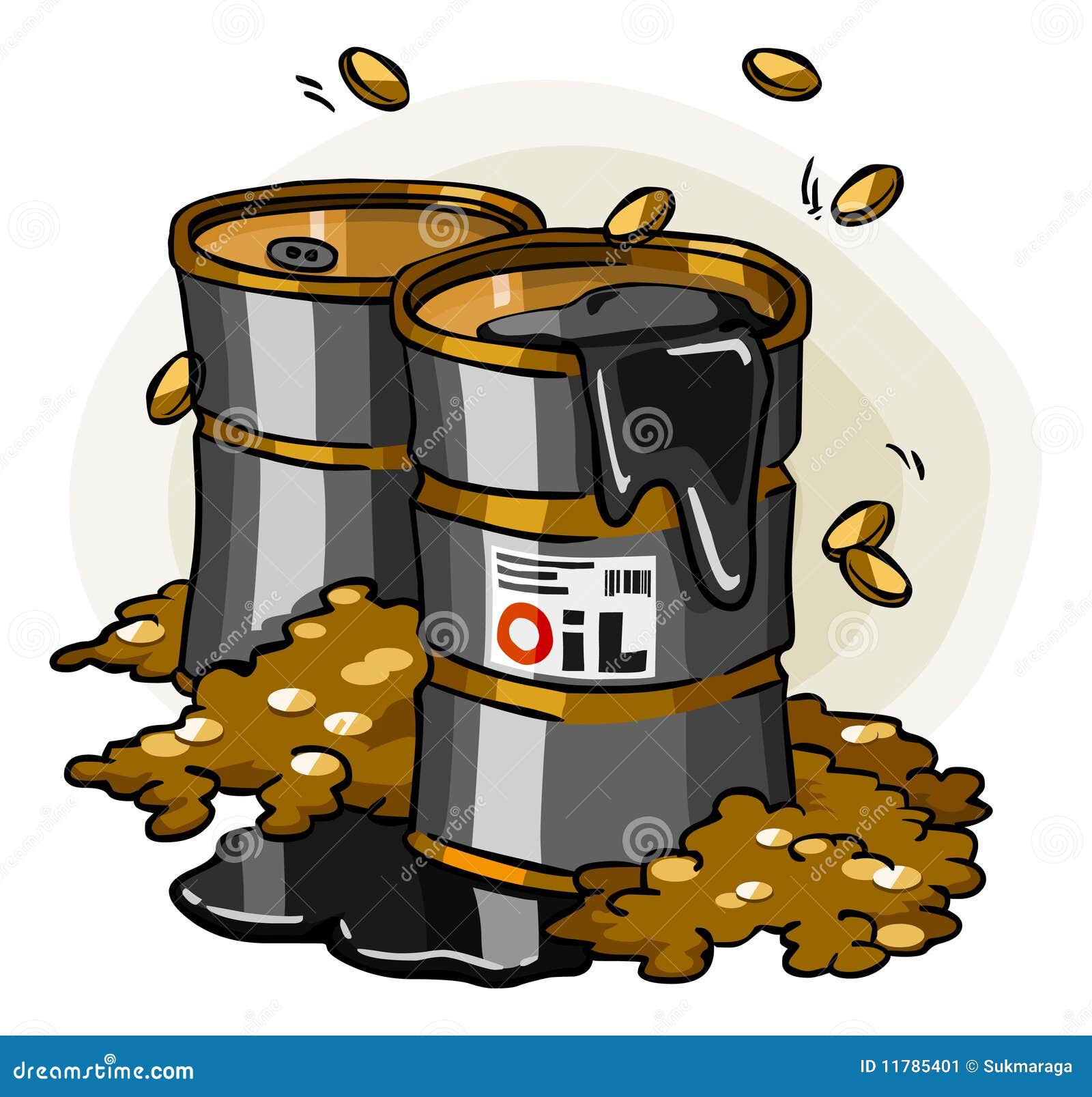 Oil Crisis. Cartoon Series stock vector. Illustration of business - 11785401