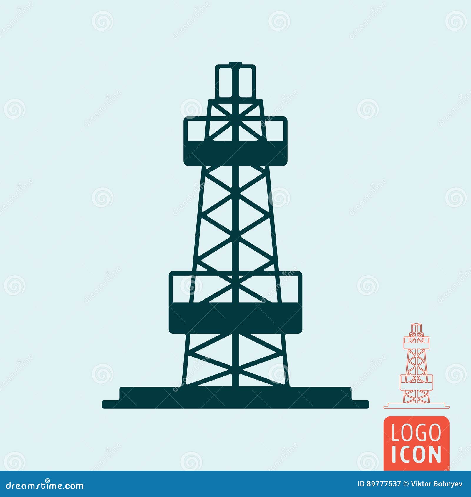 Oil derrick icon isolated stock vector. Illustration of business 89777537